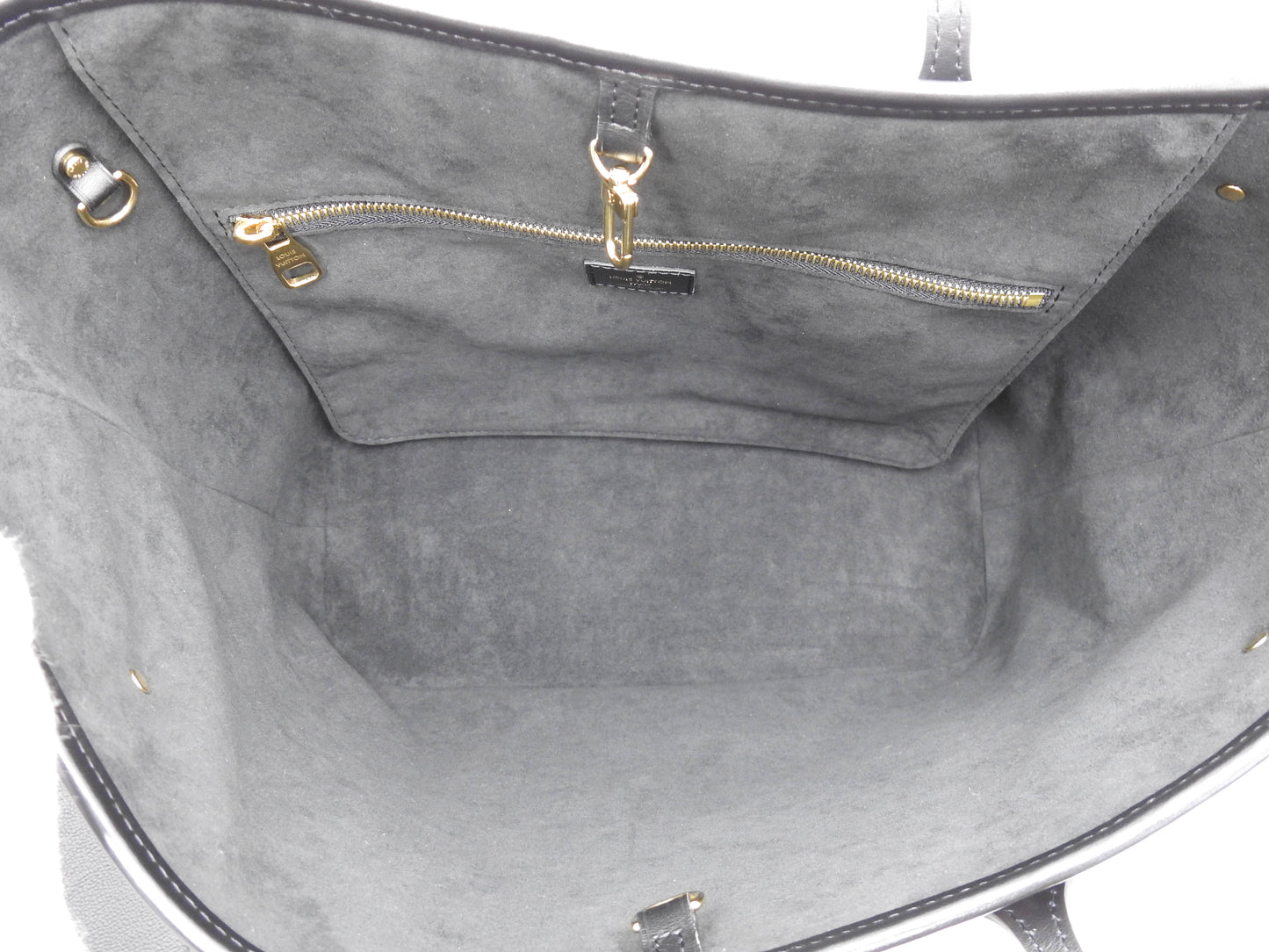 LOUIS VUITTON Monogram Empreinte Giant Neverfull MM Shoulder Bag M46040