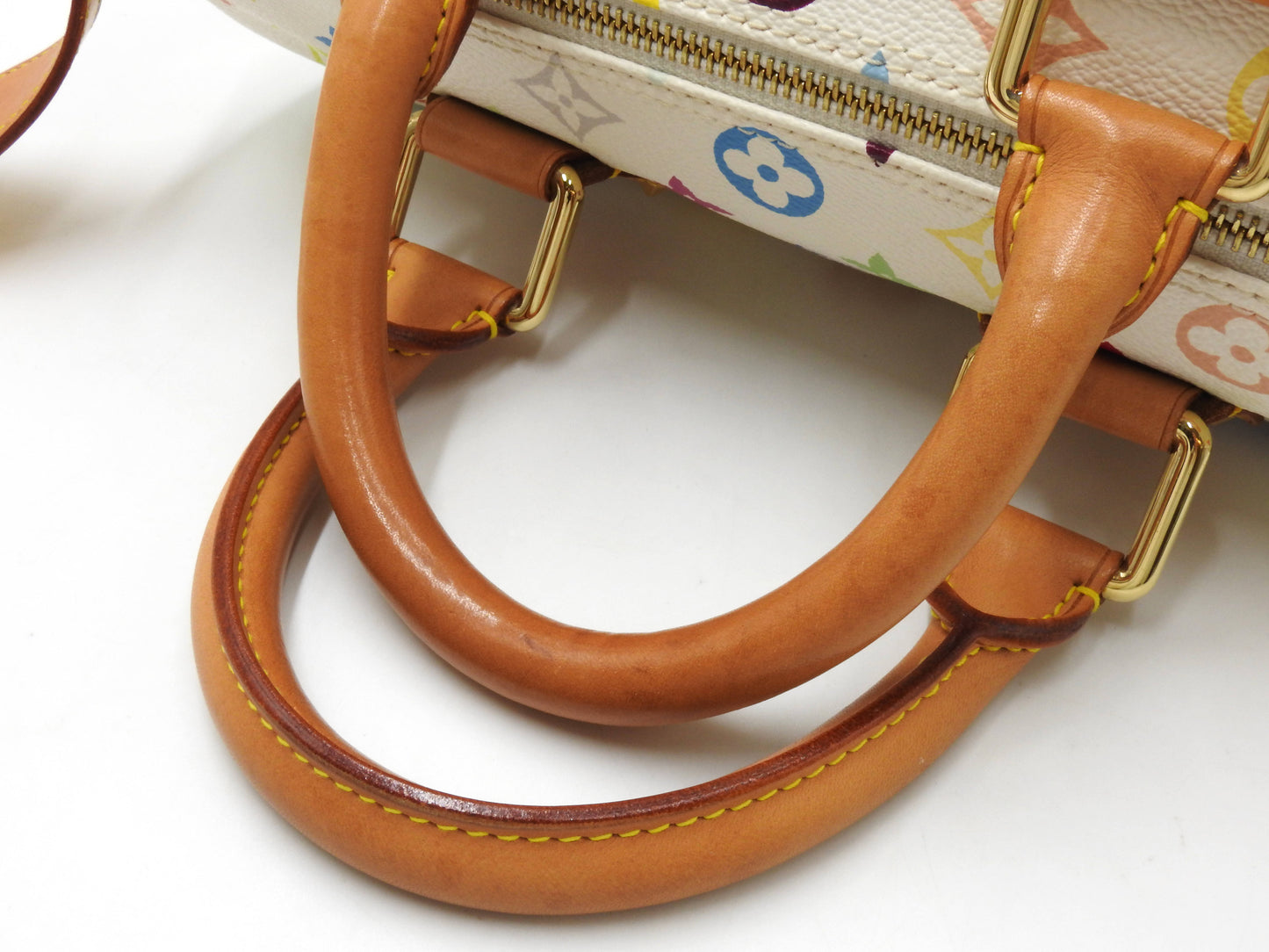 LOUIS VUITTON Speedy 30 Boston Hand Bag Multicolor Bron White M92643