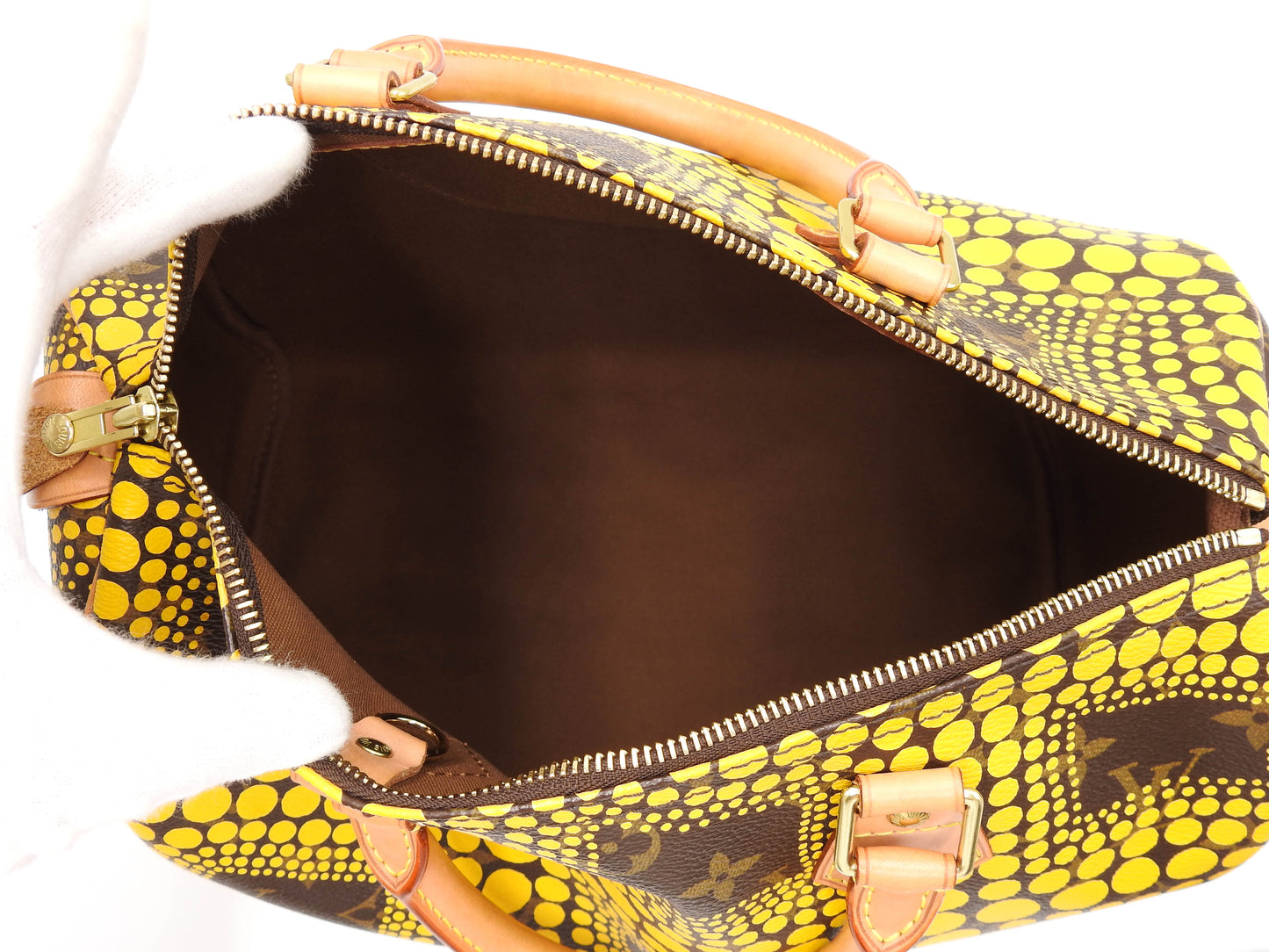 LOUIS VUITTON Yayoi Kusama Monogram Pumpkin Dots Speedy 30 Hand Bag M40692