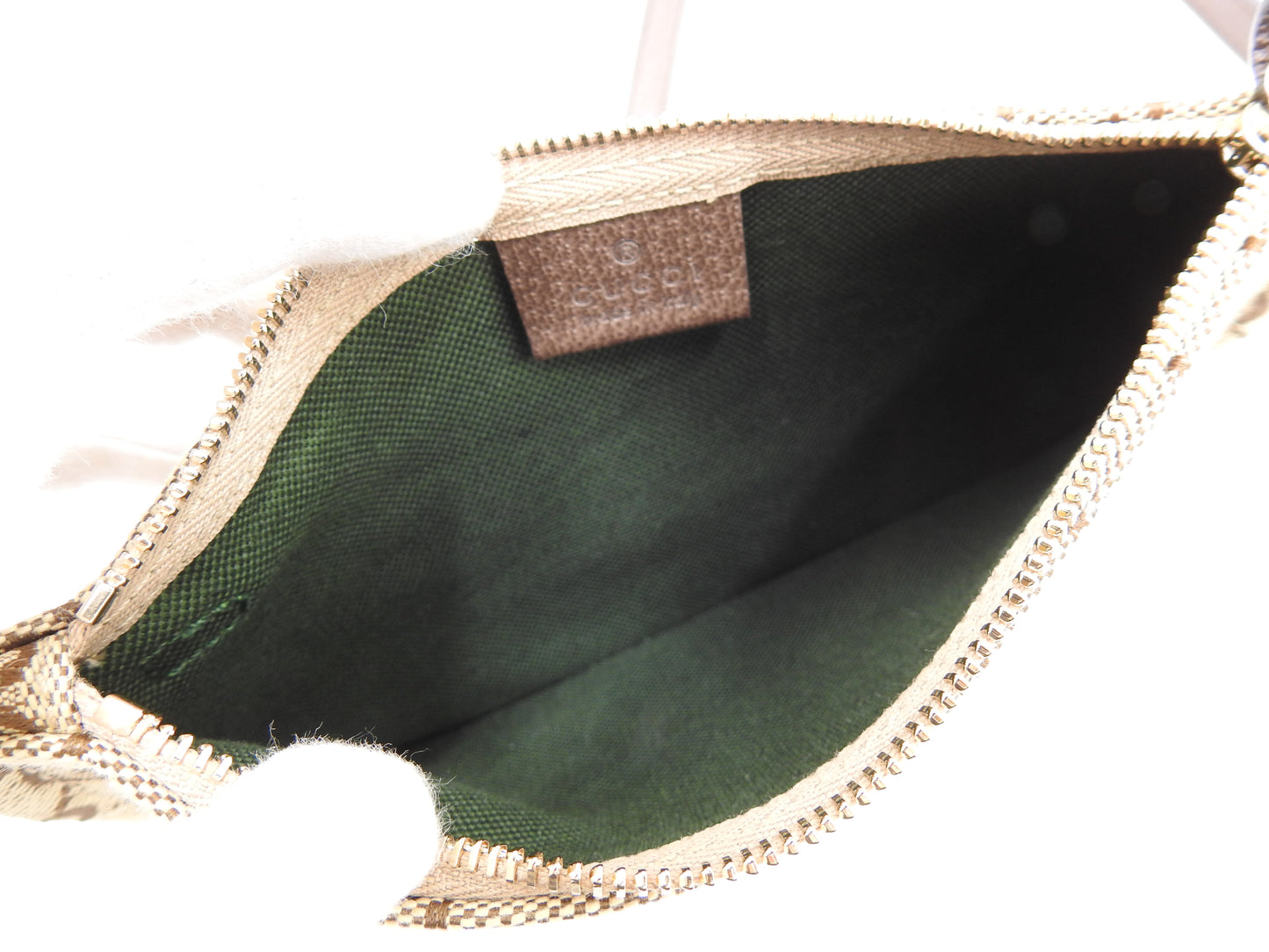 GUCCI GG Canvas Giglio Small Hobo Tote Shoulder Bag Beige Brown 860845