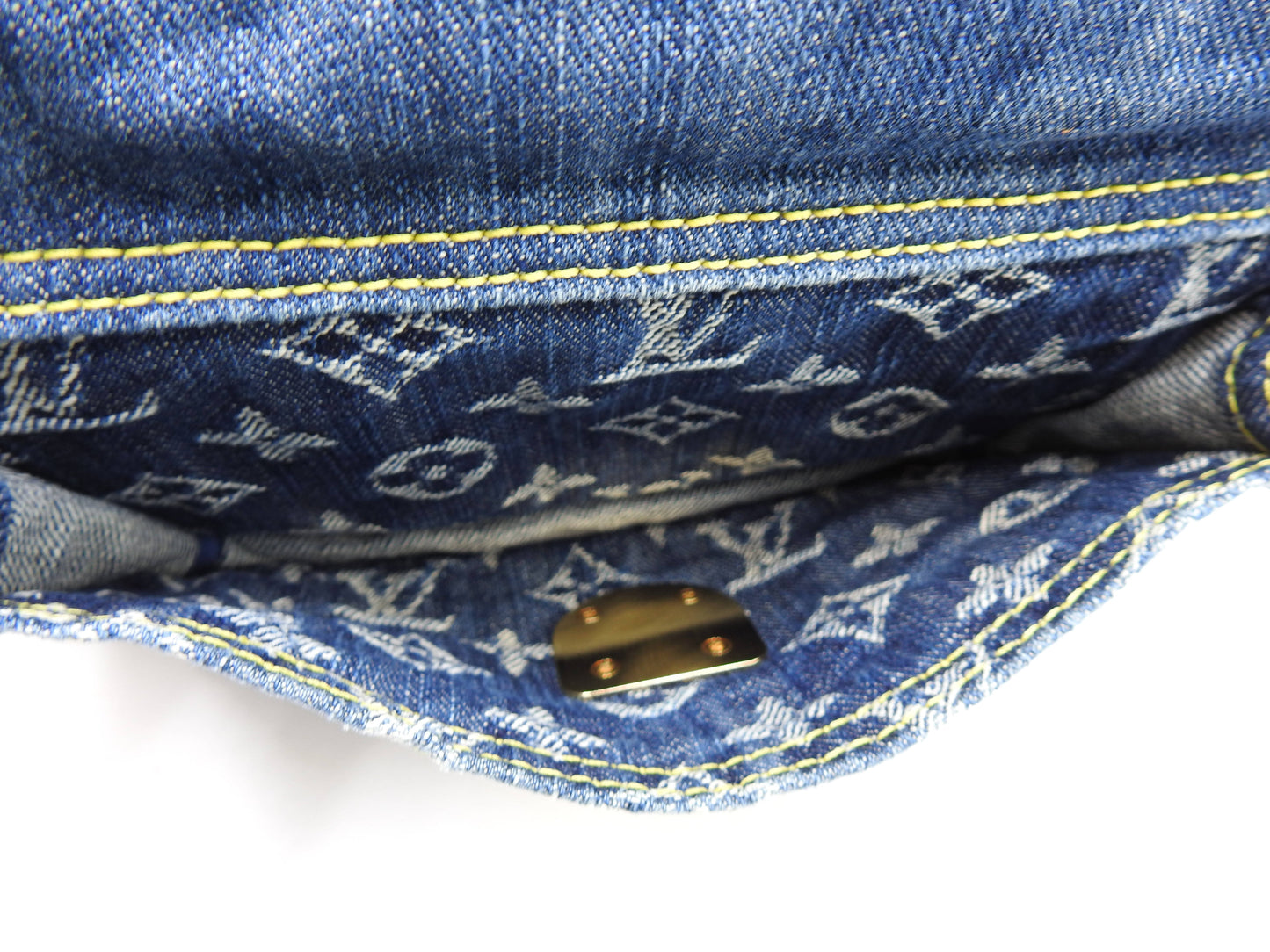 LOUIS VUITTON Monogram Denim Bum Bag Waist Shoulder Bag M95347