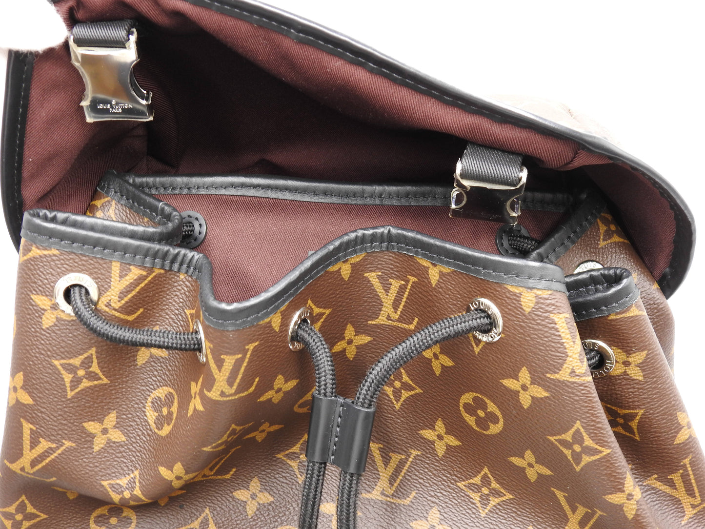 LOUIS VUITTON Monogram Macassar Zack Men's Backpack Bag M43422