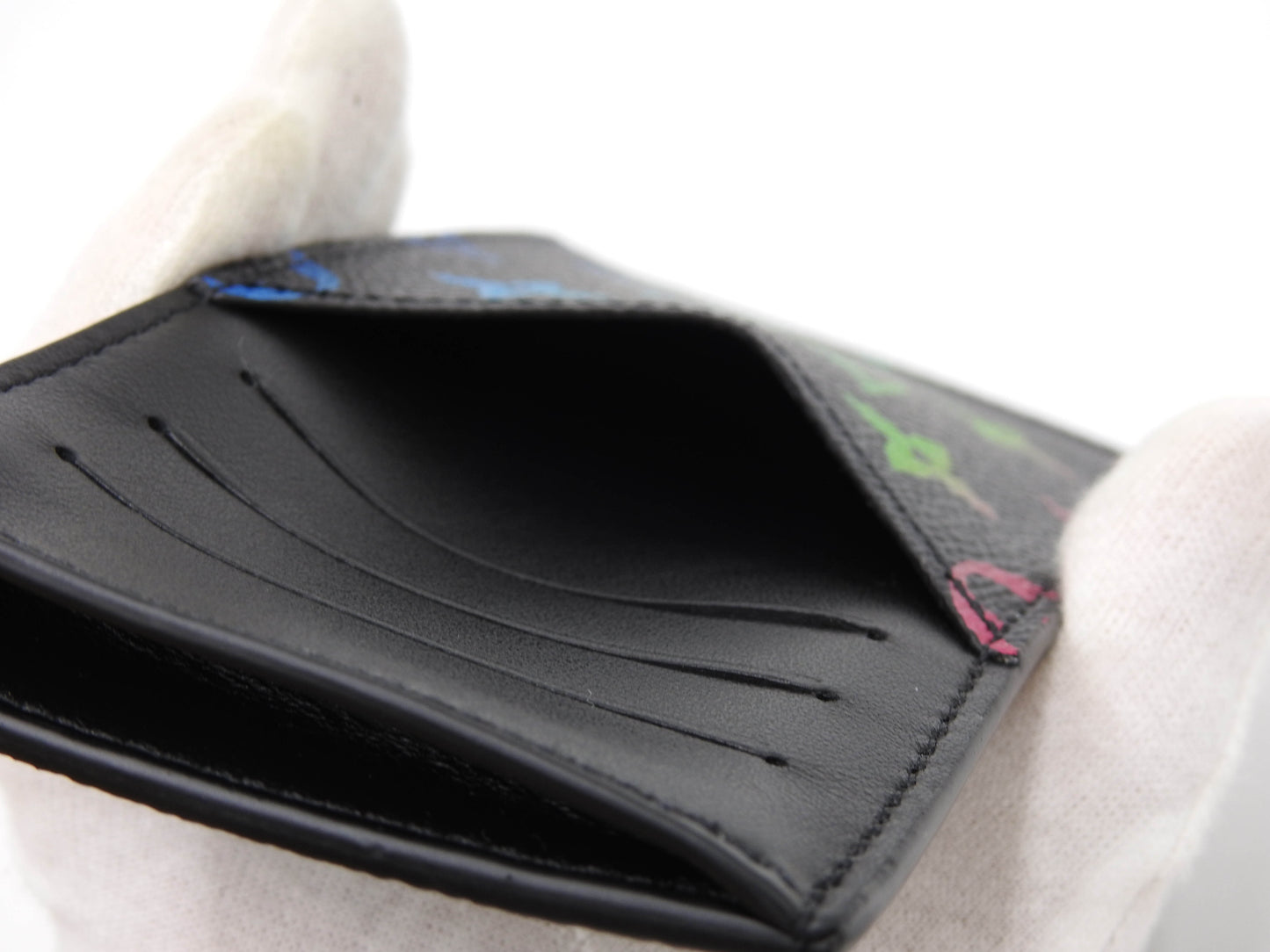 LOUIS VUITTON Monogram Gradient Zip Coin Purse Card Holder Black M14261