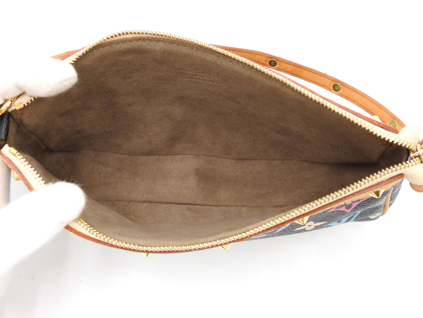 LOUIS VUITTON Pochette Accessories Pouch Monogram Multicolor Noir M92648