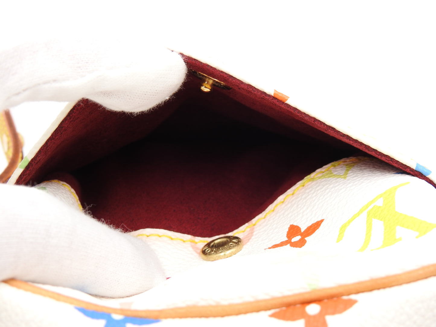 LOUIS VUITTON Monogram Multicolor Rift Shoulder Bag Bron White M40055