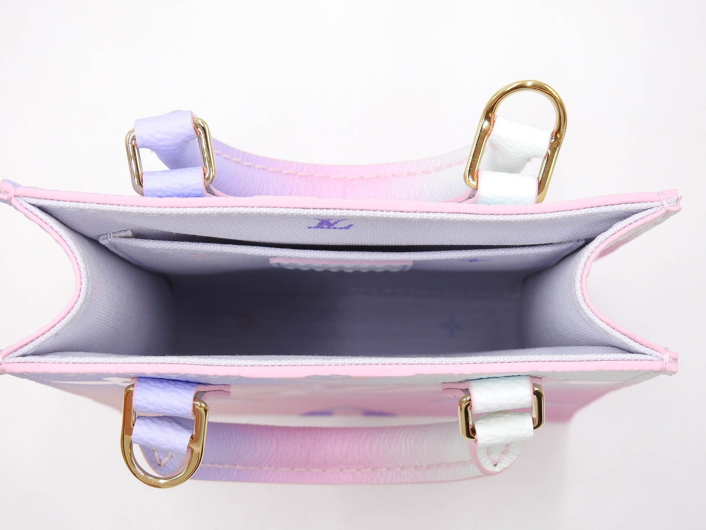 LOUIS VUITTON Monogram Sunrise Pastel Petit Sac Plat 2way Tote Bag M81341