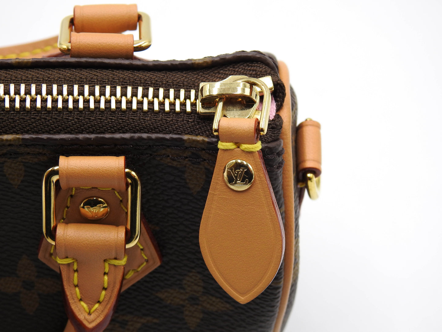 LOUIS VUITTON Monogram Vivienne Nano Speedy 2way Shoulder Hand Bag M81085