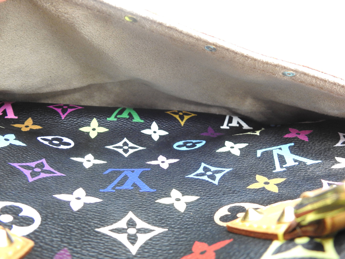 LOUIS VUITTON Trouville Hand Bag Multicolor Noir Black M92662