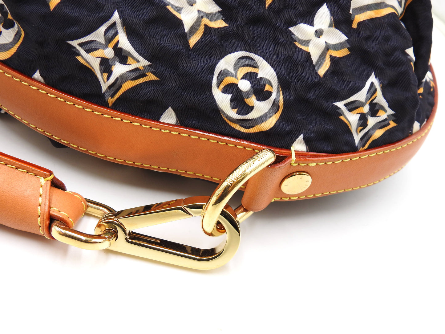 LOUIS VUITTON Bulle MM Shoulder Bag Monogram Marine Navy Nylon M40235