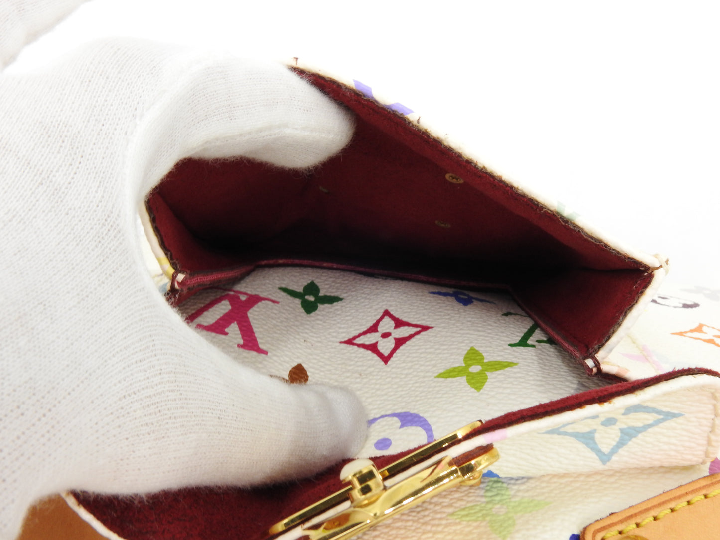 LOUIS VUITTON Speedy 30 Boston Hand Bag Multicolor Bron White M92643