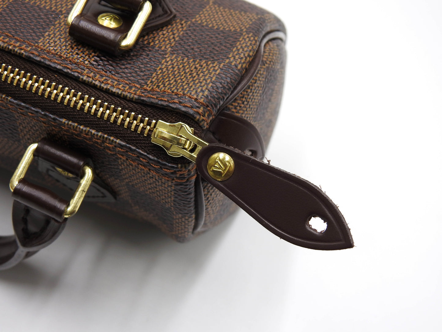 LOUIS VUITTON Damier Ebene Mini Speedy Hand Bag Special Order N41536