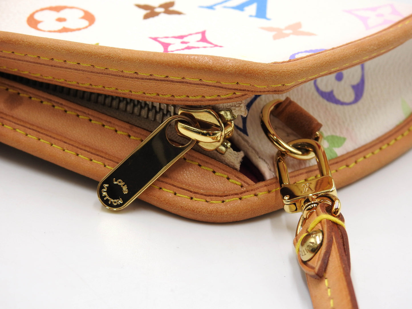 LOUIS VUITTON Shirley Shoulder Bag Monogram Multicolor Bron White M40049