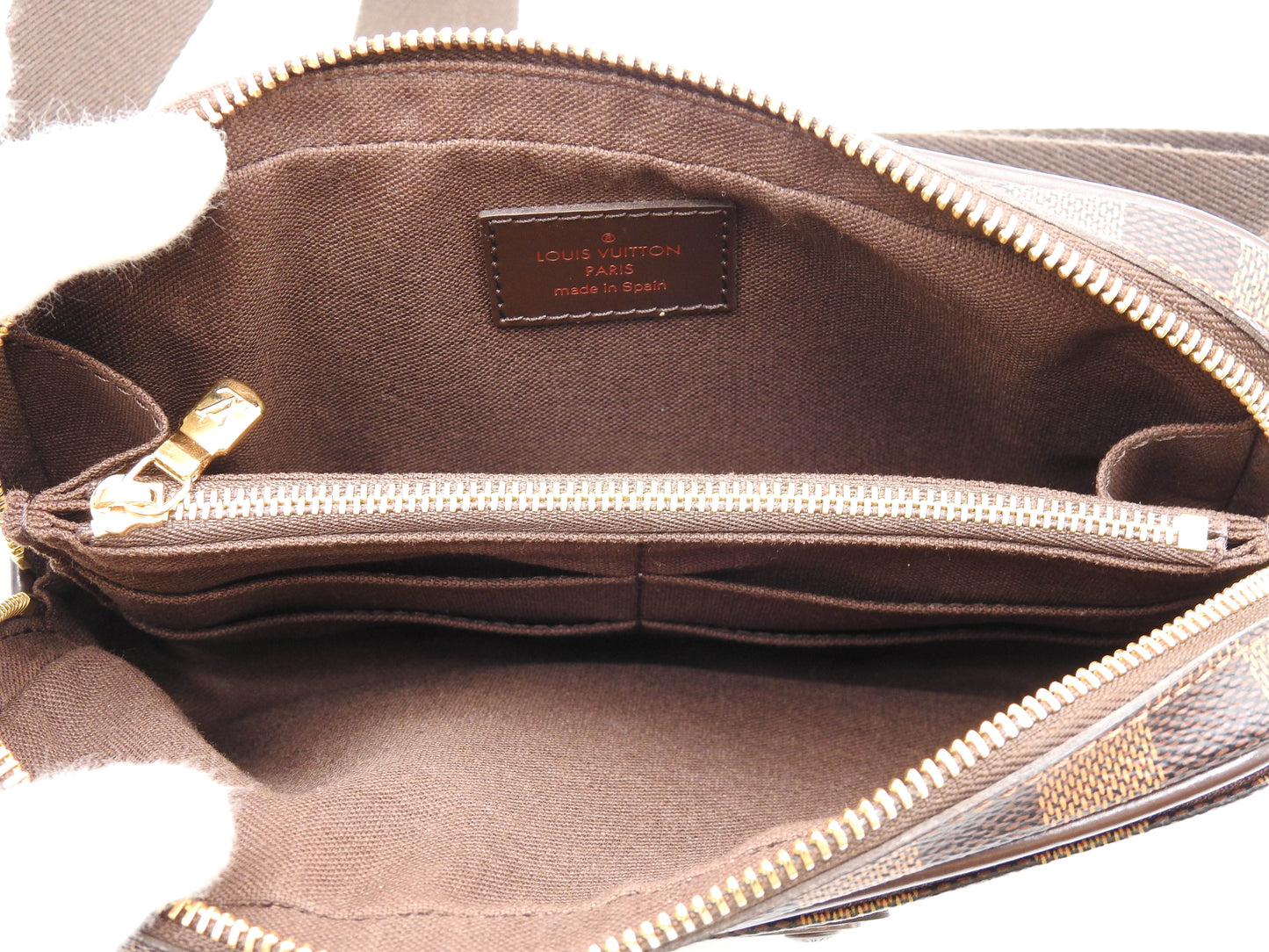 LOUIS VUITTON Damier Ebene Bumbag Brooklyn Waist Body Belt Bag N41101