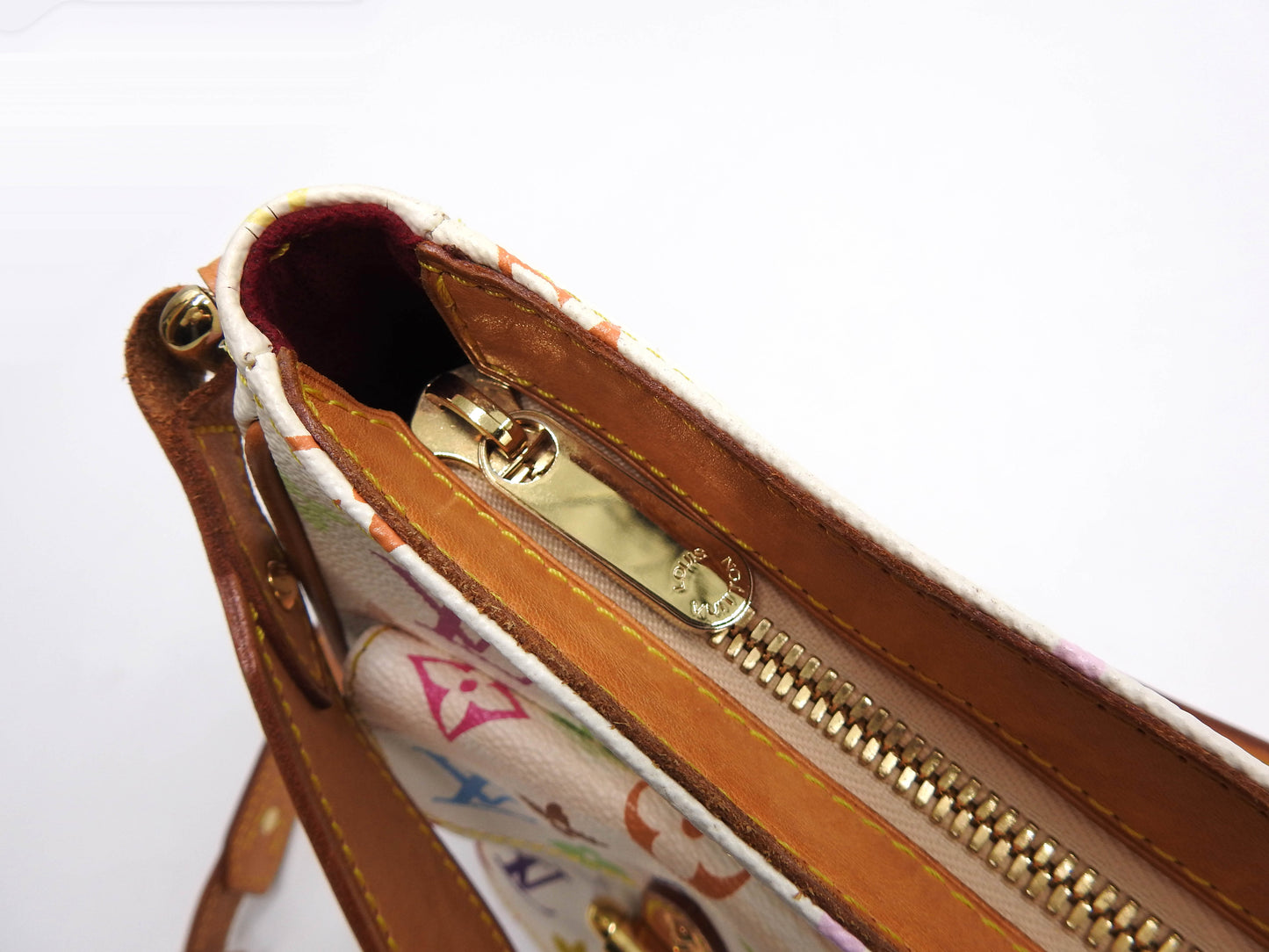 LOUIS VUITTON Lodge GM Shoulder Bag Monogram Multicolor White M40051
