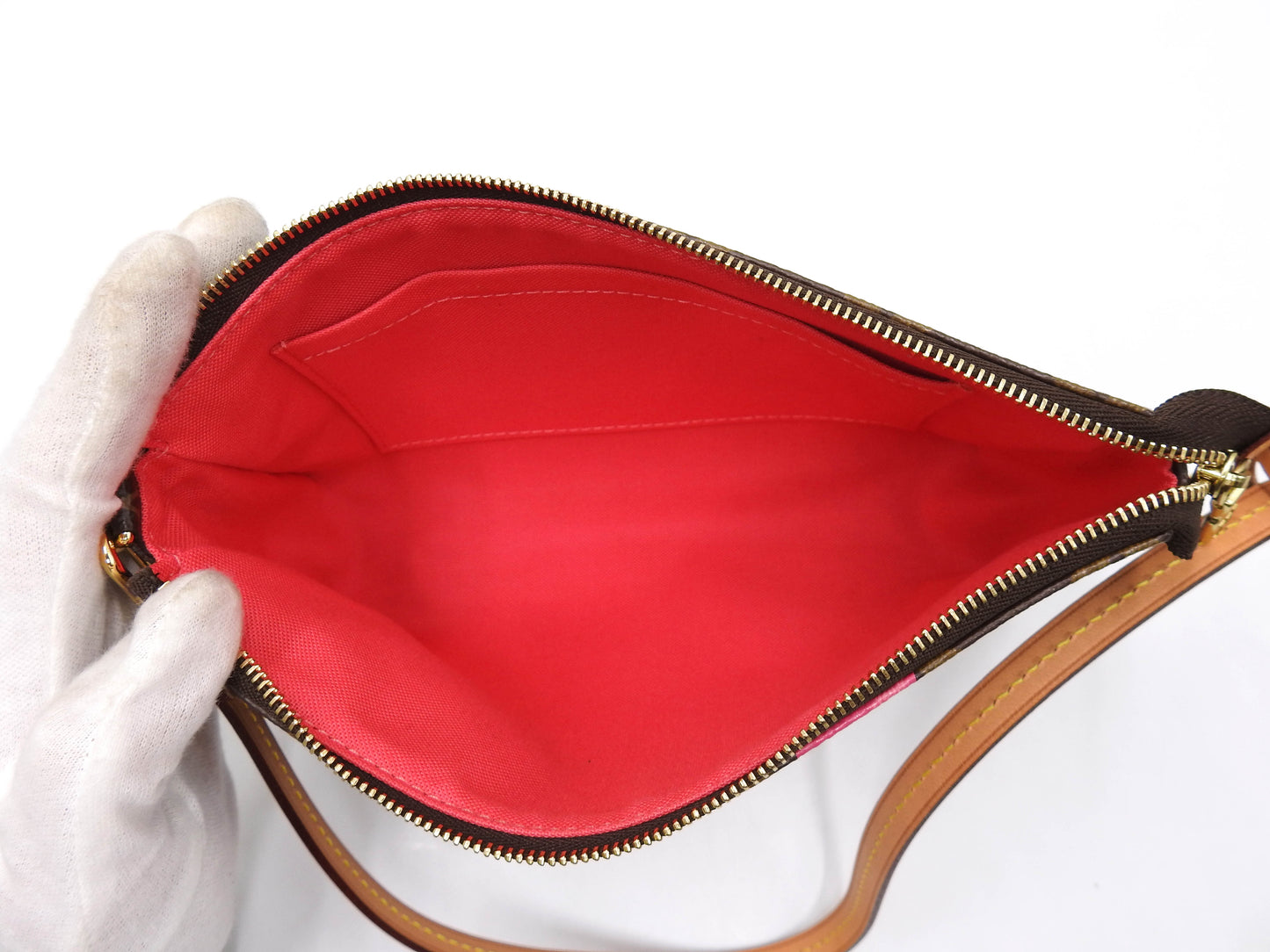 LOUIS VUITTON Monogram V Line Pochette Accessories Pouch Grenade M41605