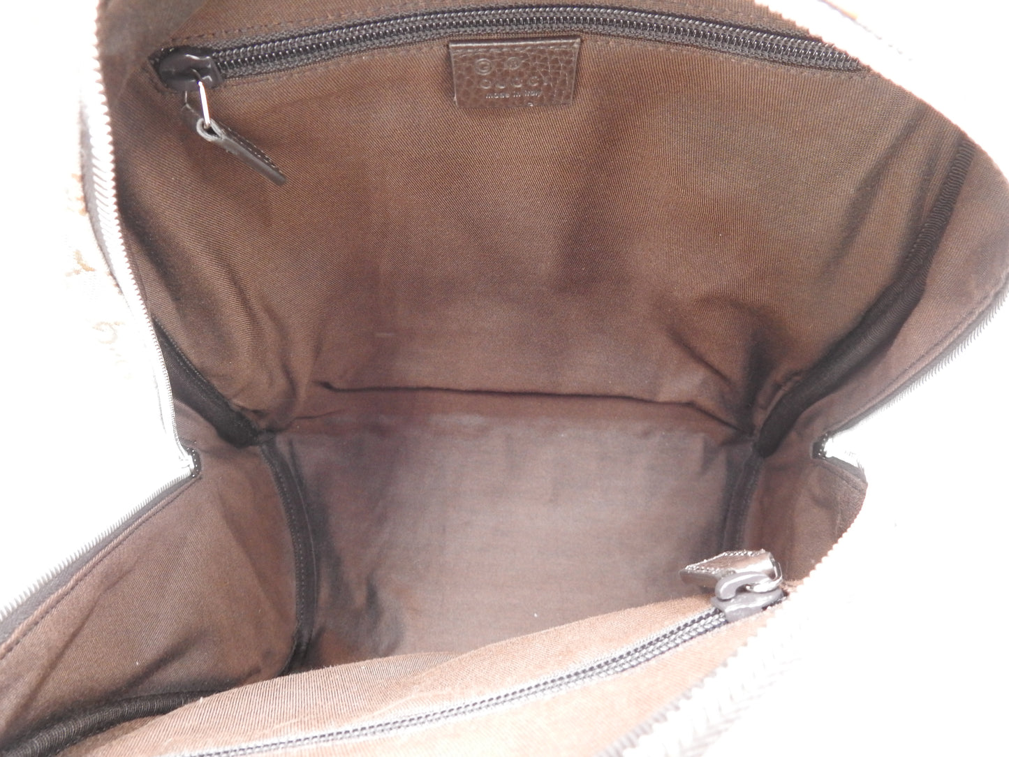 GUCCI Monogram GG Canvas Backpack Bag Beige Brown 449906 Outlet