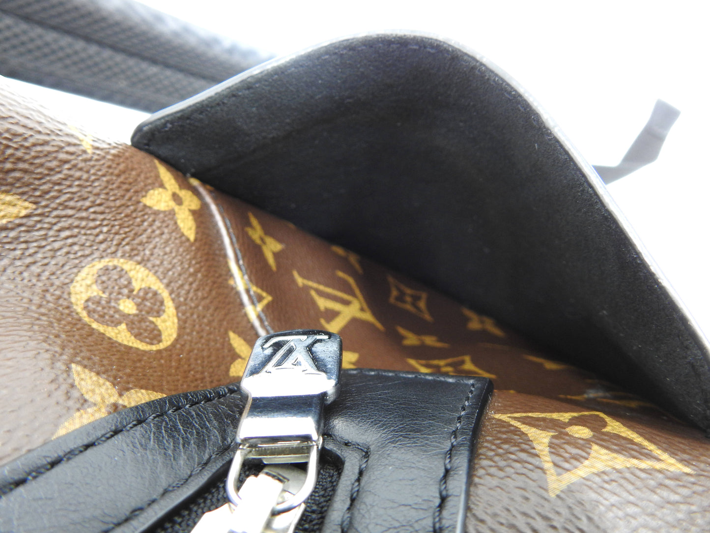 LOUIS VUITTON Monogram Macassar Discovery Backpack PM Canvas M46684