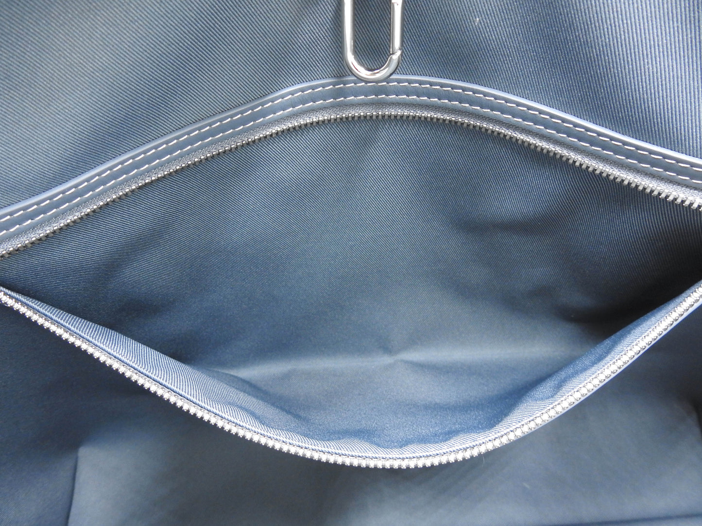 LOUIS VUITTON Monogram Denim Weekend NM Shoulder Tote Bag Canvas M22537