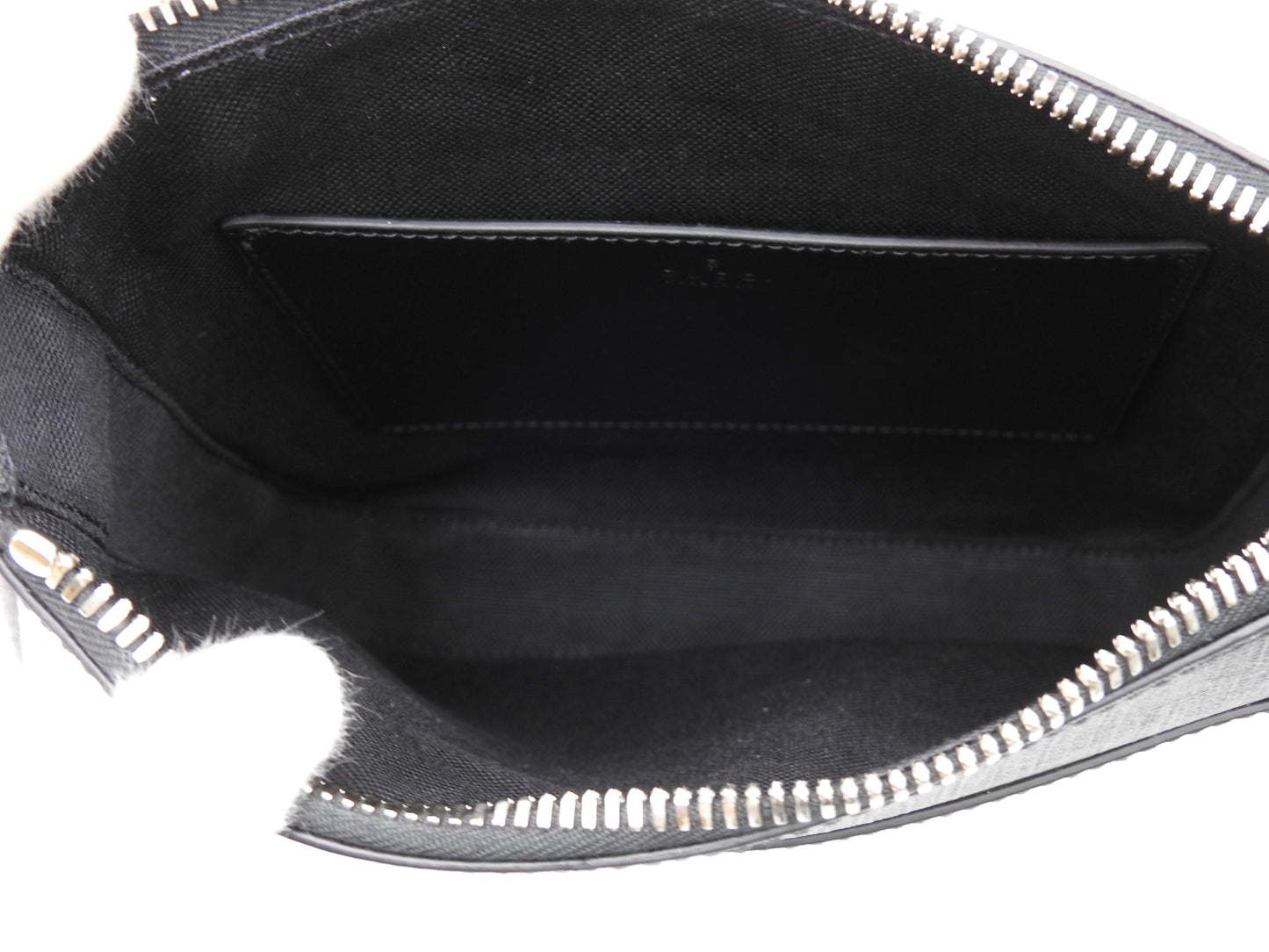 GUCCI GG Supreme Small Messenger Shoulder Bag PVC Leather Black 792082