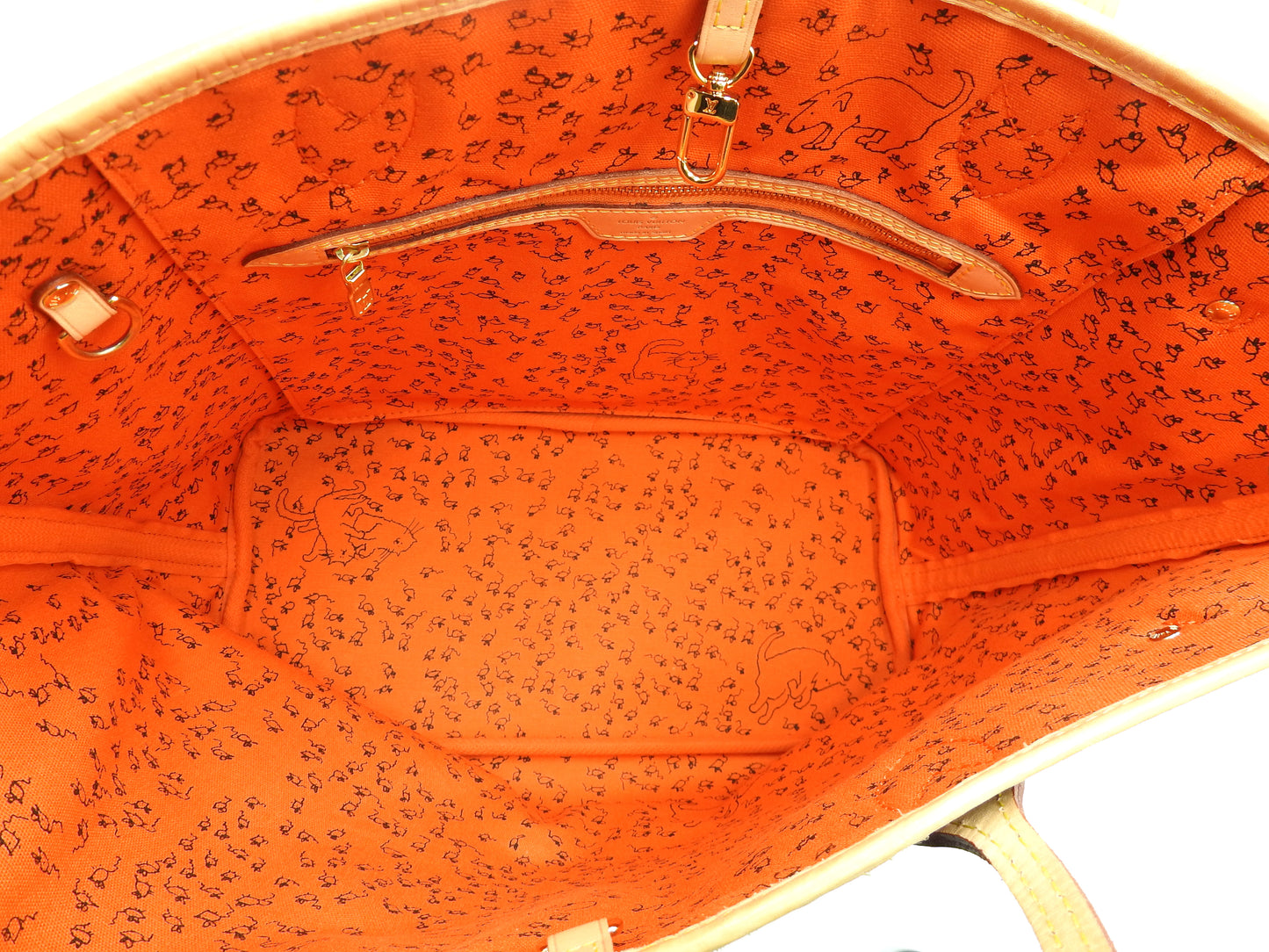 LOUIS VUITTON Monogram Catogram Neverfull MM Tote Bag Shoulder Bag M44441