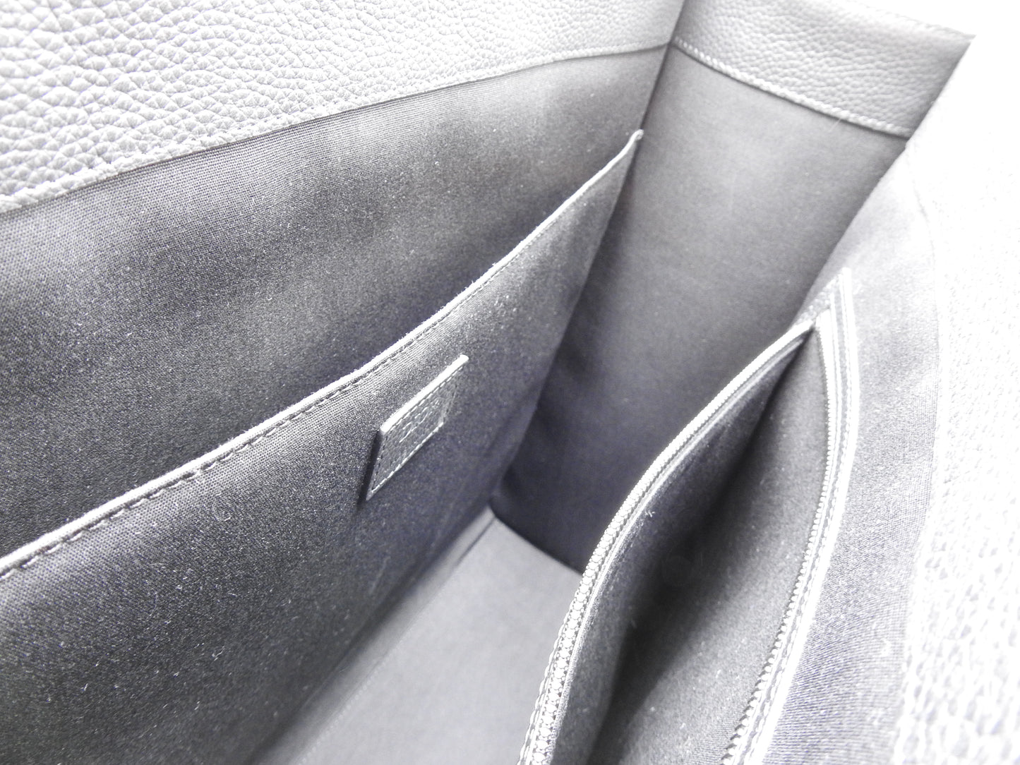 Christian Dior Oblique East Wast Tote Bag Maxi Jacquard Canvas Navy Black