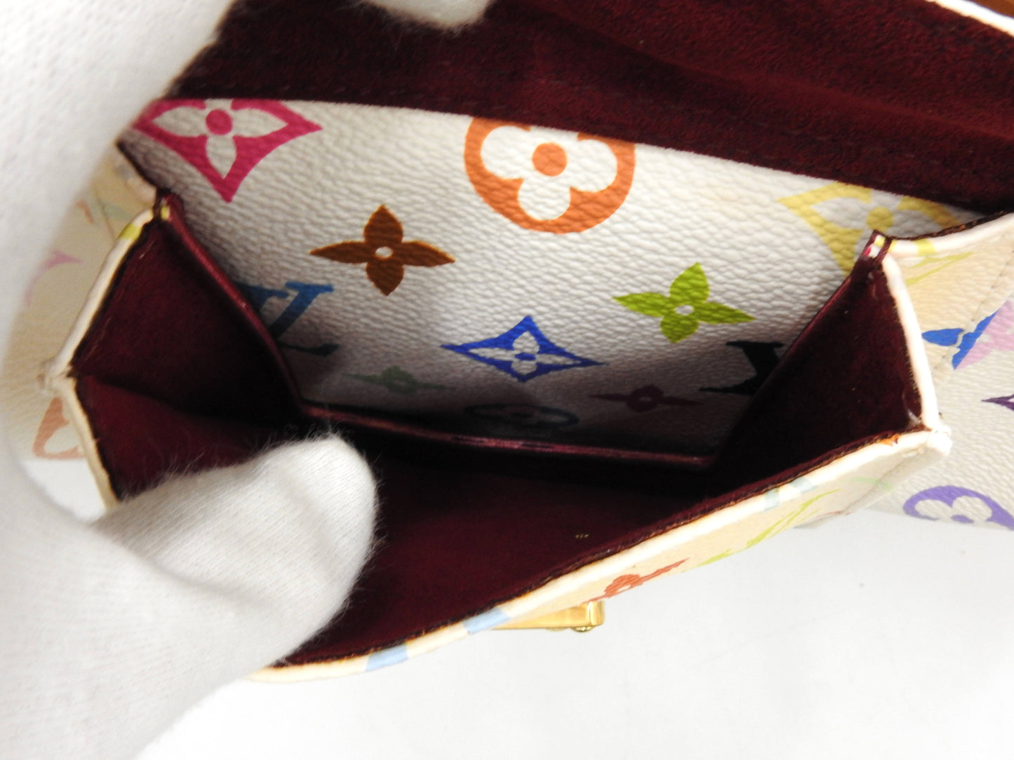LOUIS VUITTON Speedy 30 Boston Hand Bag Multicolor Bron White M92643