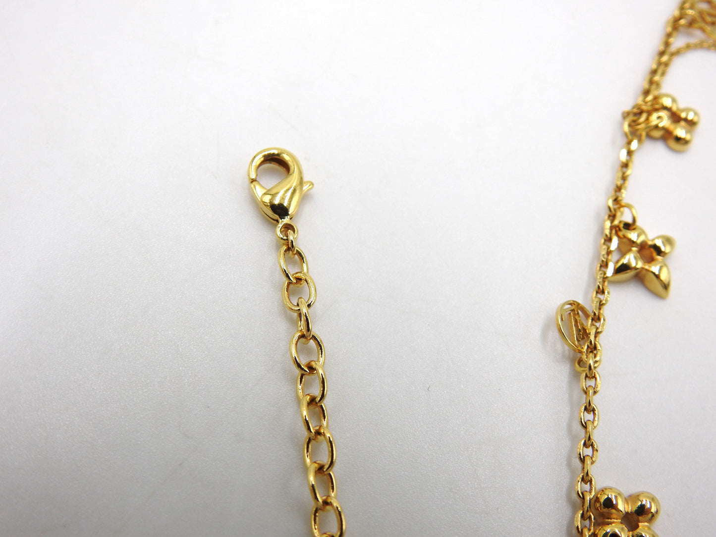 LOUIS VUITTON Collier Blooming Necklace GP Flower Brass M64855