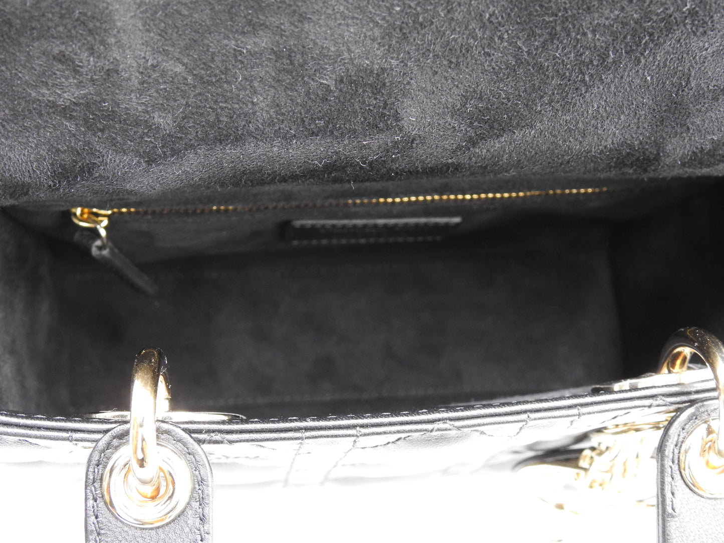 Christian Dior My Abc Lady Dior Small Shoulder Hand Bag Lambskin Black