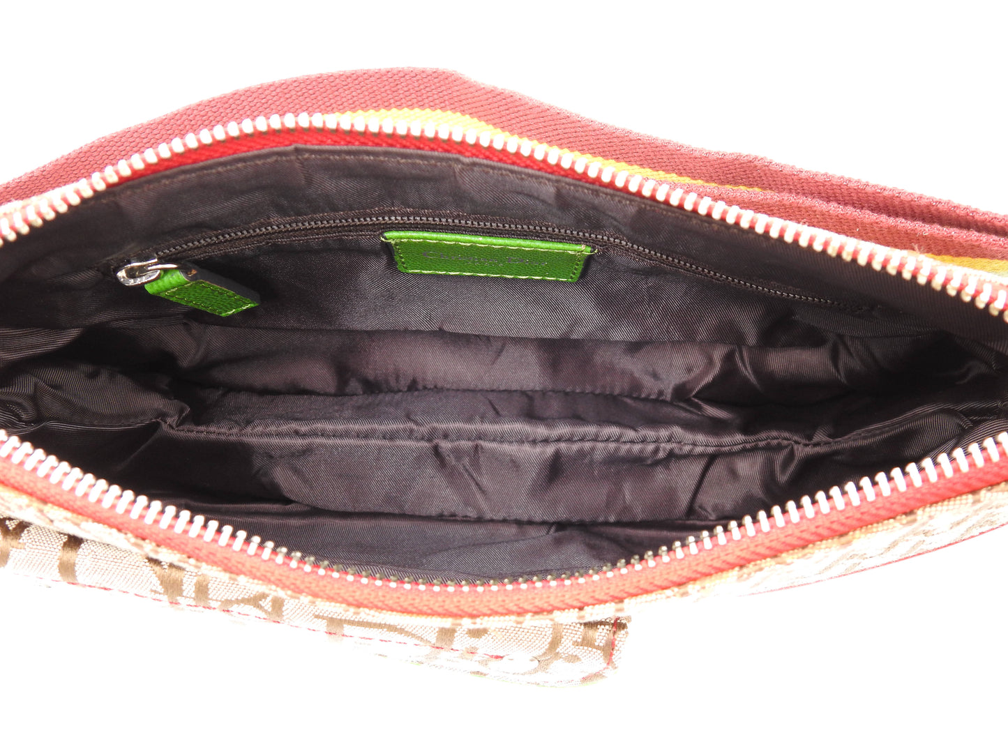 Christian Dior Trotter Rasta Saddle Crossbody Shoulder Bag Canvas Beige