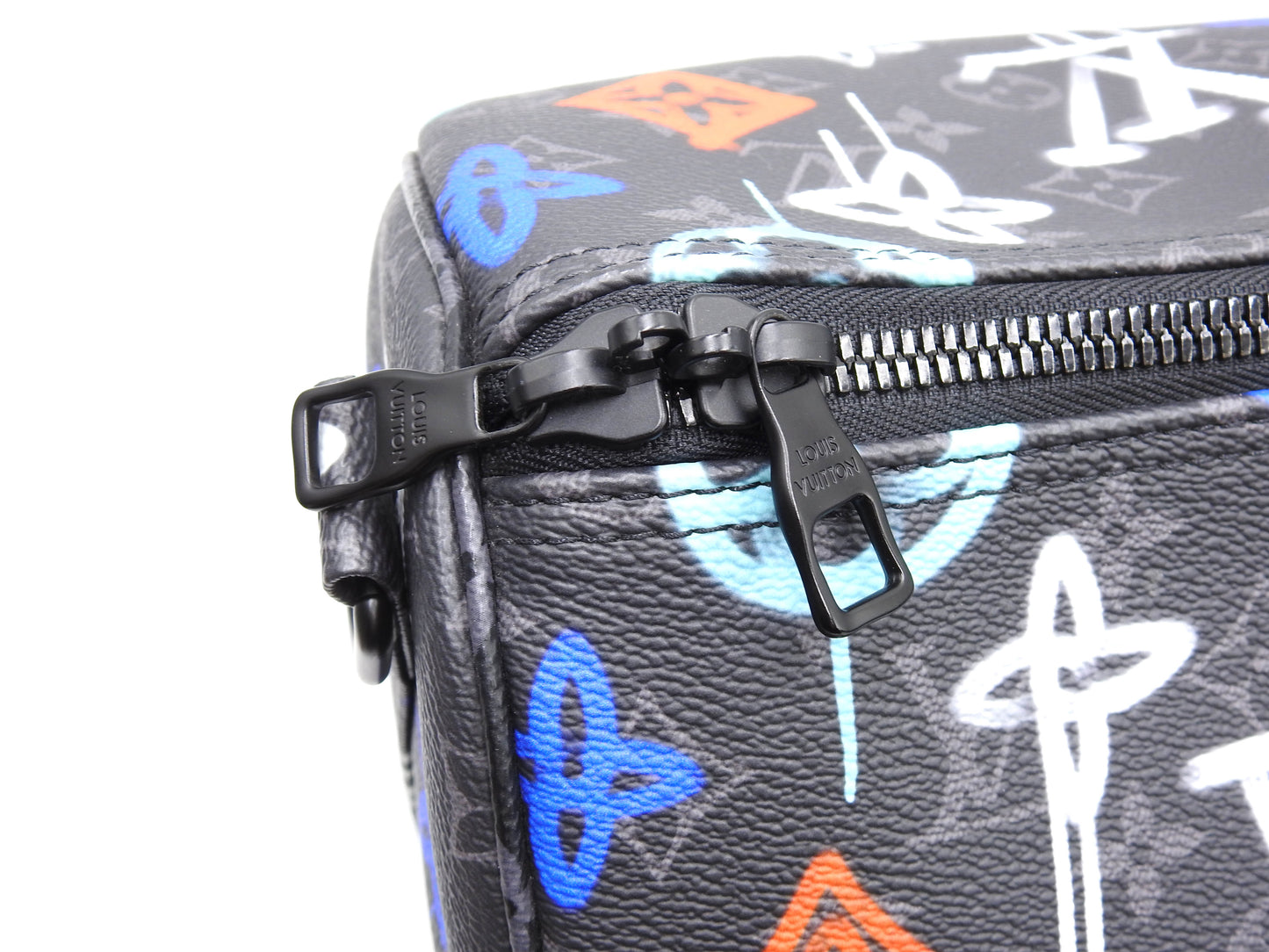 LOUIS VUITTON Monogram Graffiti Keepall Bandouliere 50 Boston Bag M21384