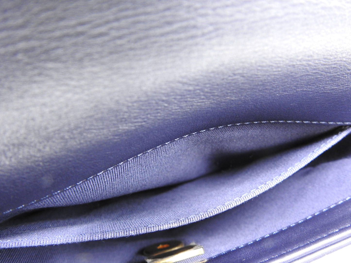 Chanel Matelasse Small Framing Flap Chain Shoulder Bag Calfskin Navy AS2831