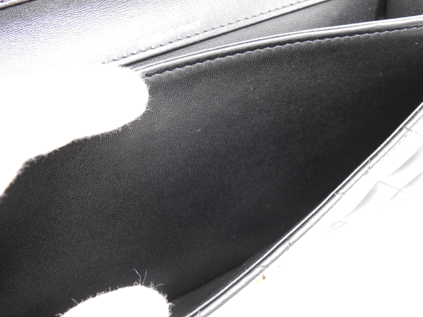 CHANEL Matelasse Chain Phone Holder Shoulder Bag Lambskin Black AP3764