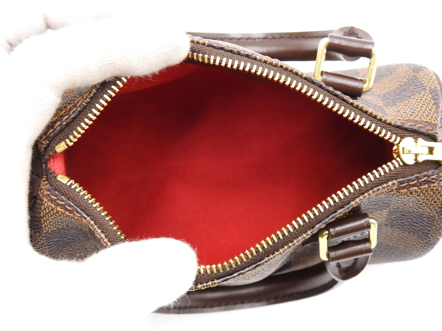 LOUIS VUITTON Damier Ebene Mini Speedy Hand Bag Special Order N41536