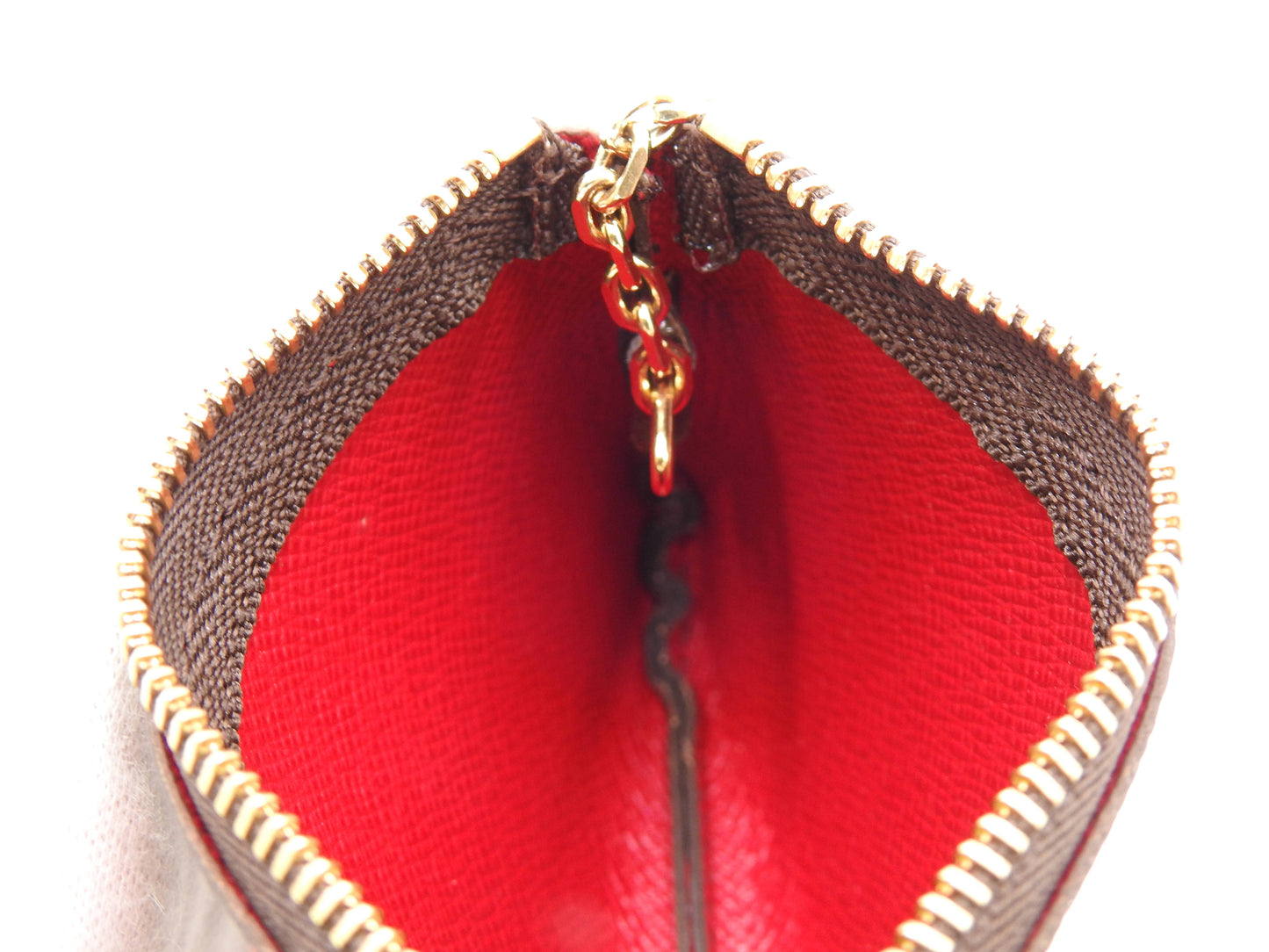 LOUIS VUITTON Monogram Cherry Pochette Cles Key Pouch Coin Purse M95042