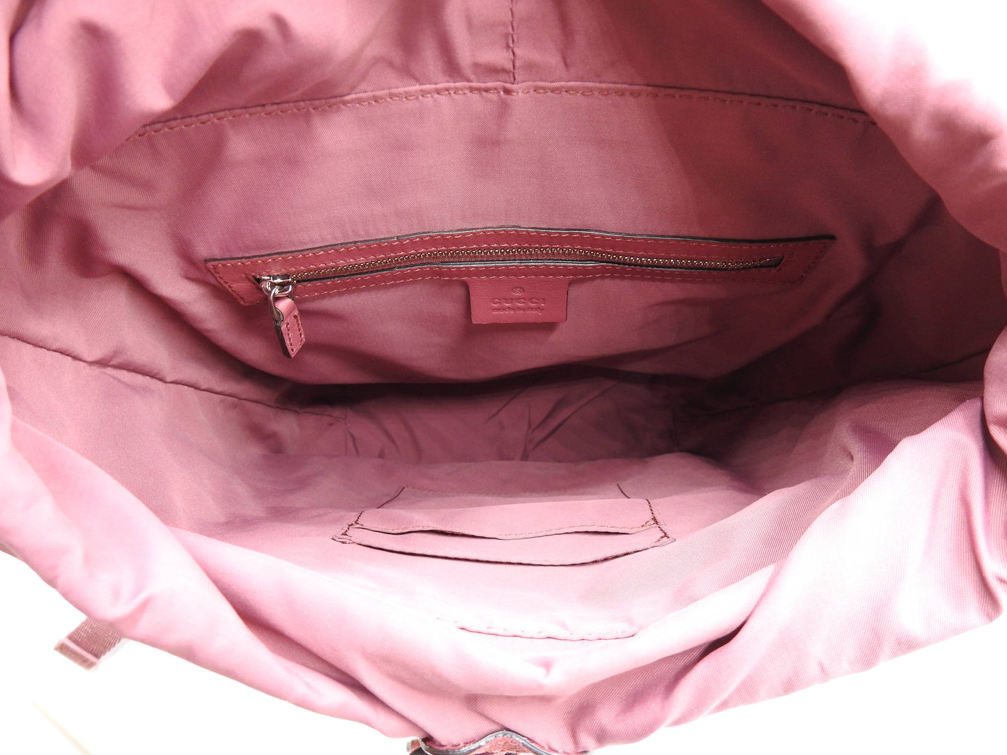 GUCCI GG Blooms Supreme Backpack Bag PVC Pink Red Beige 410544