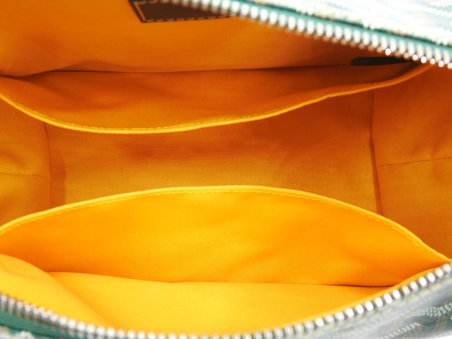 GOYARD AMA BOIENG 25 Toiletry Pouch Clutch Bag PVC Leather Green