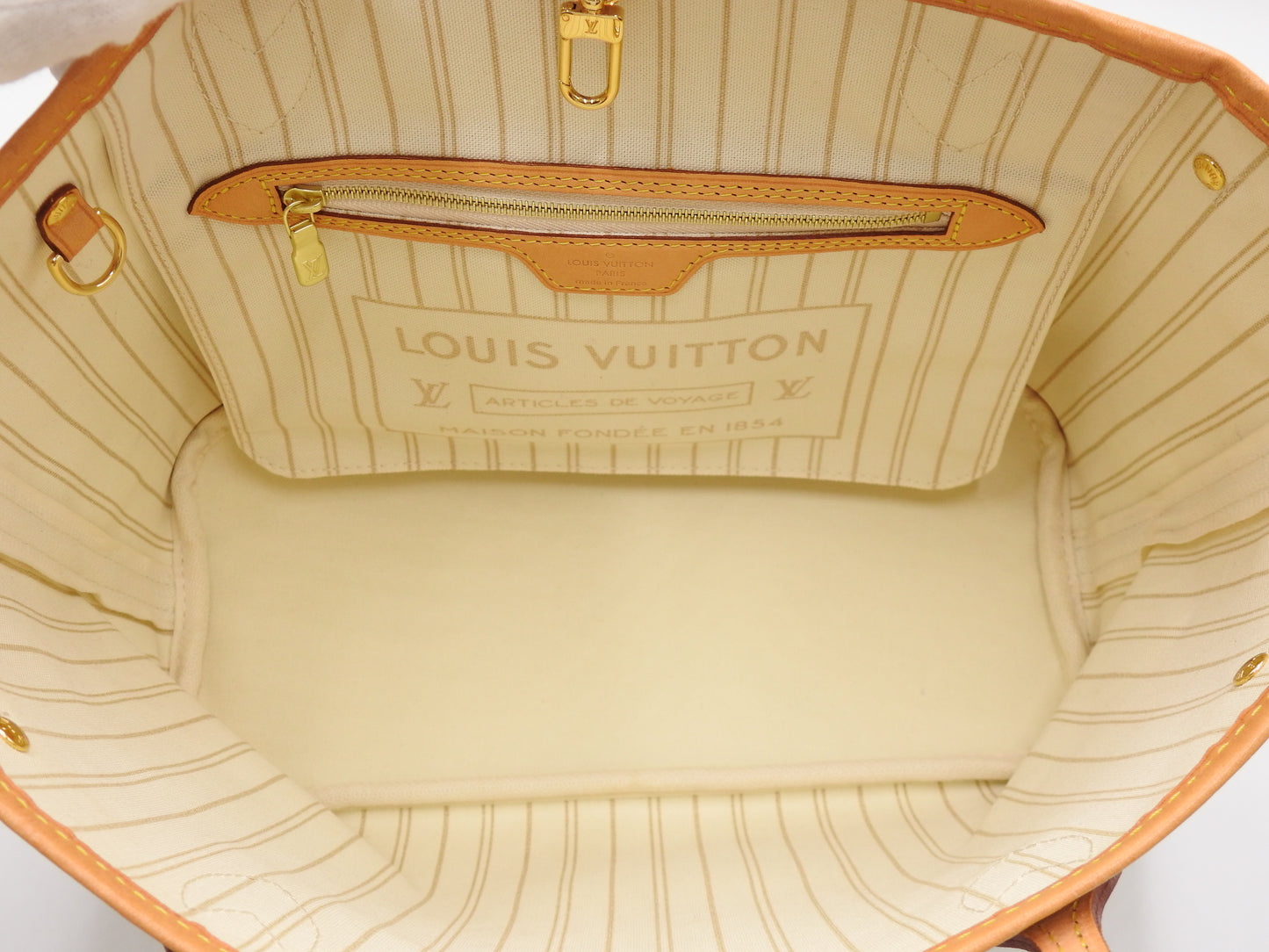 LOUIS VUITTON Damier Azur Neo Neverfull PM Shoulder Tote Bag N41362