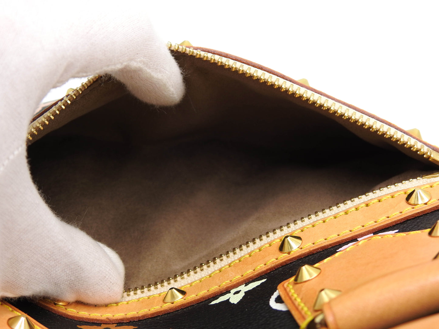 LOUIS VUITTON Alma PM Hand Bag Multicolor Noir Black M92646