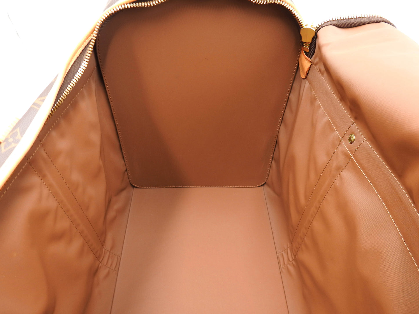 LOUIS VUITTON Monogram Sac Chien 50 Pet Carry Bag Hand Bag Gold M42021