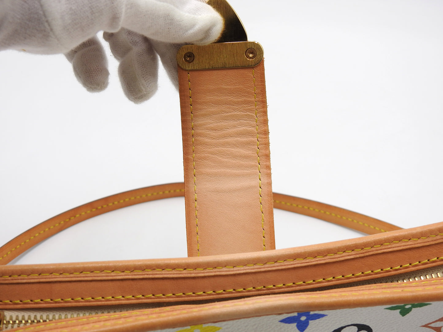 LOUIS VUITTON Shirley Shoulder Bag Monogram Multicolor Bron White M40049