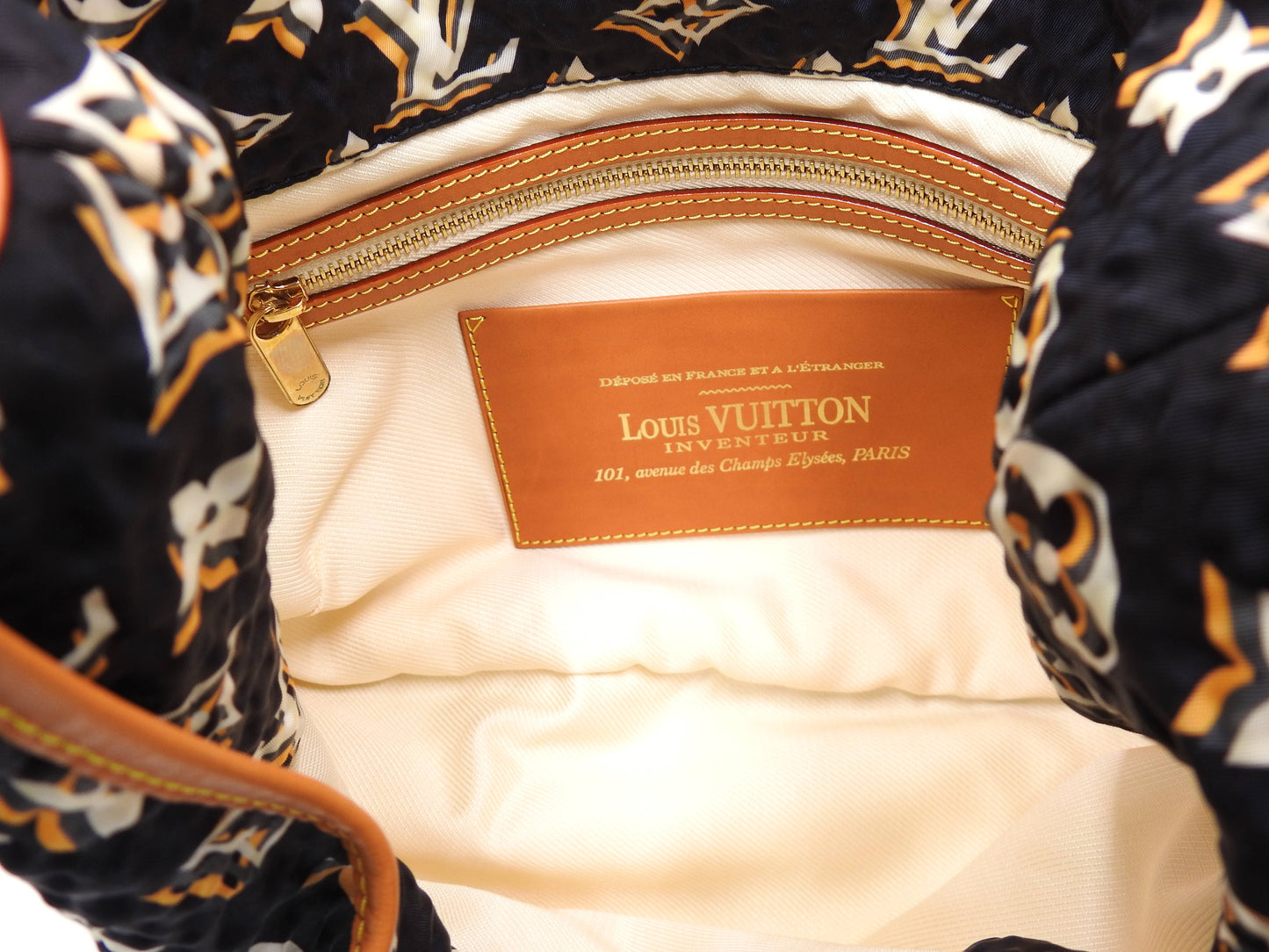 LOUIS VUITTON Bulle MM Shoulder Bag Monogram Marine Navy Nylon M40235