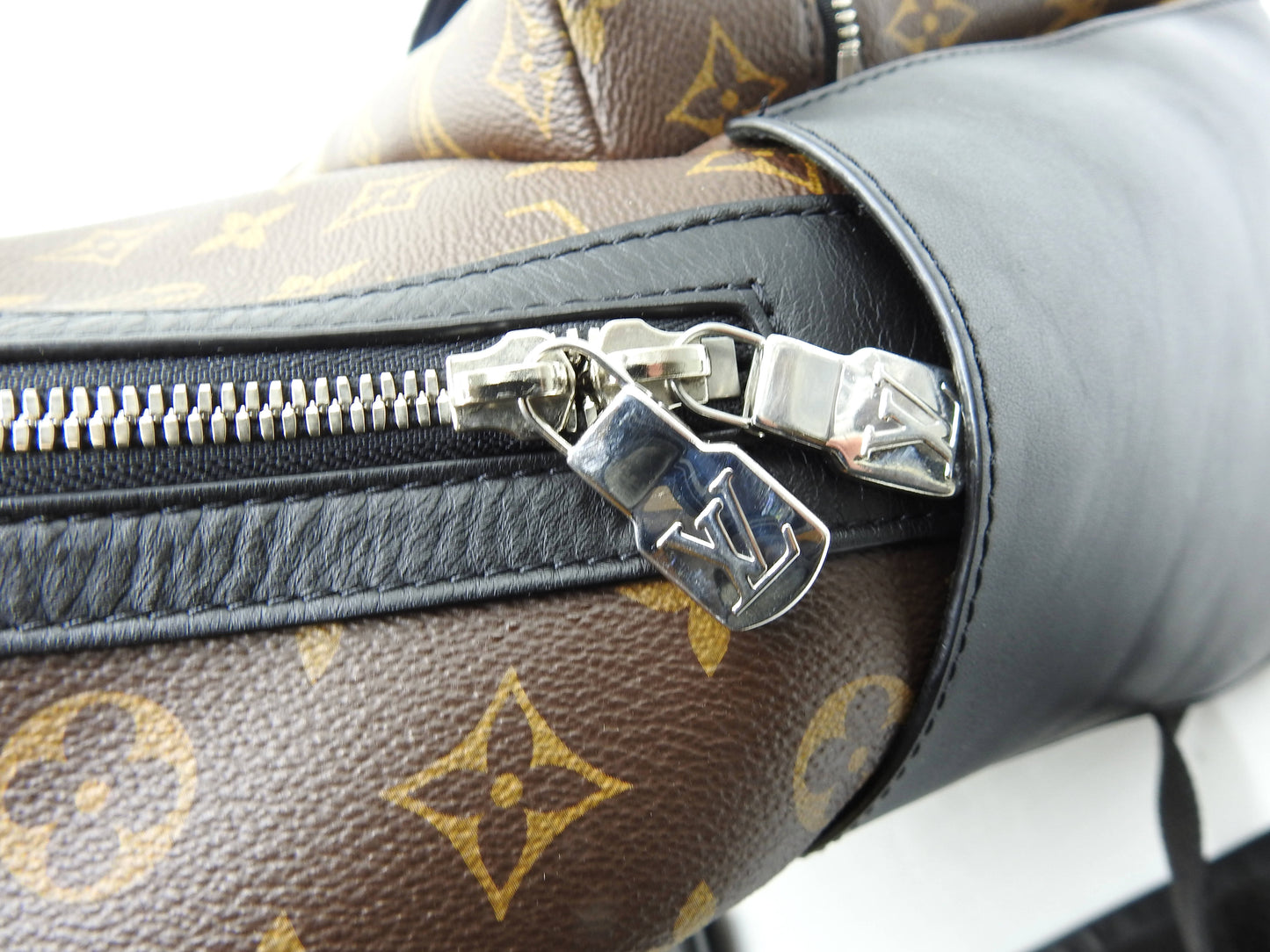 LOUIS VUITTON Monogram Macassar Discovery Backpack PM Canvas M46684