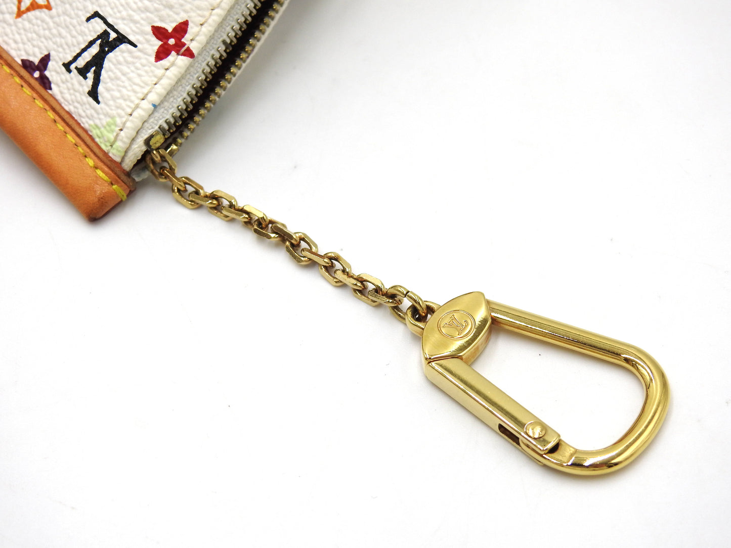 LOUIS VUITTON Monogram Multicolor Berlingo Coin Purse Case White M58029