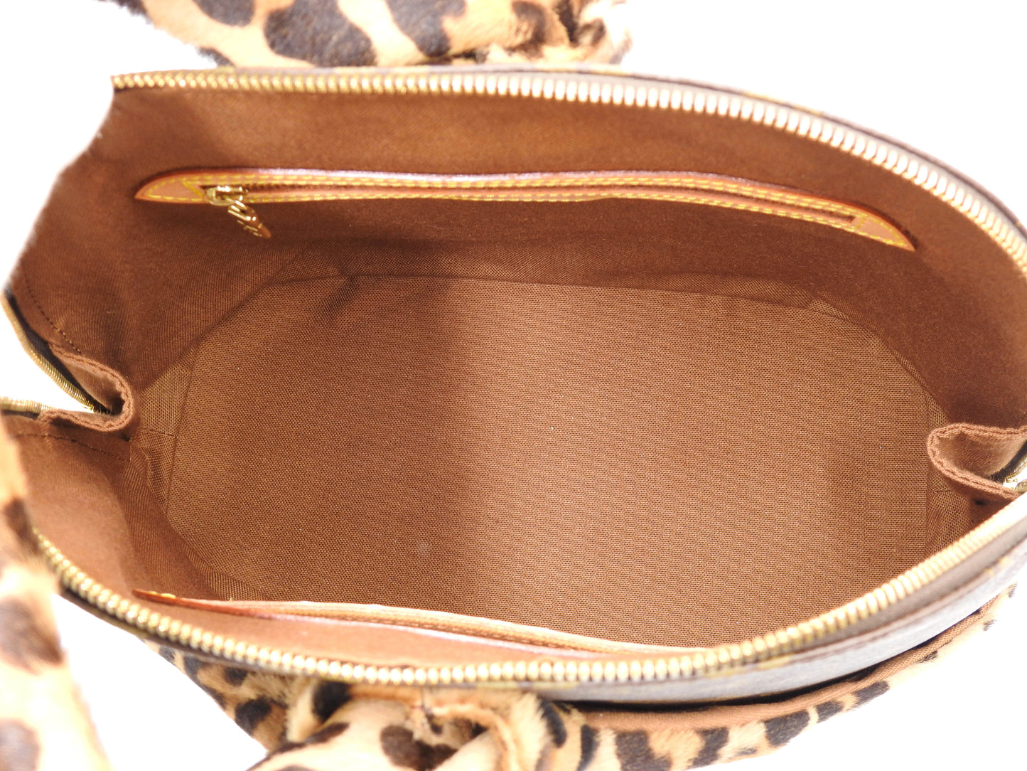 LOUIS VUITTON Alma Azzedine Alaia Monogram Leopard Shoulder Hand Bag M99032