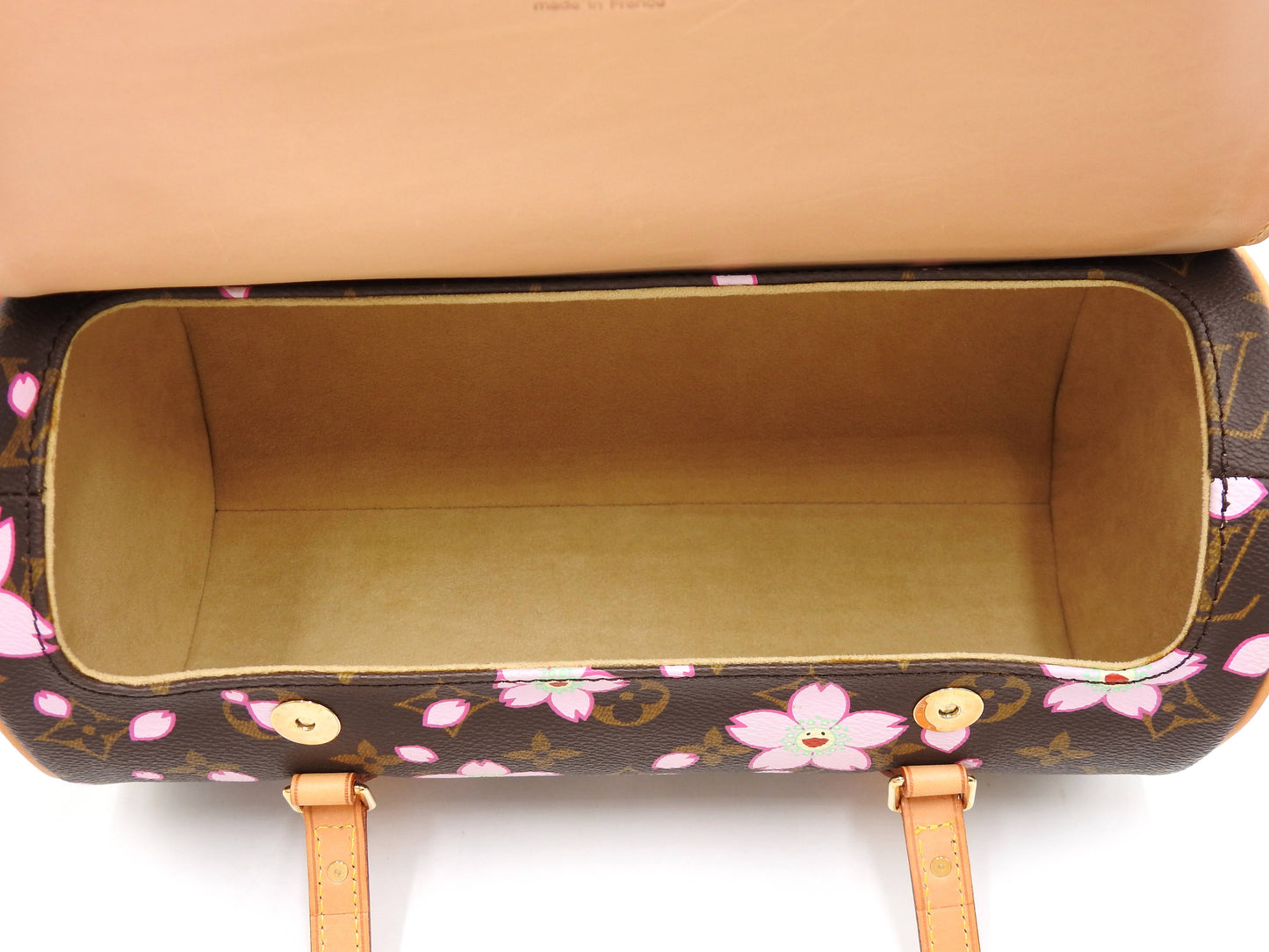 LOUIS VUITTON Papillon Shoulder Hand Bag Monogram Cherry Blossom M92009