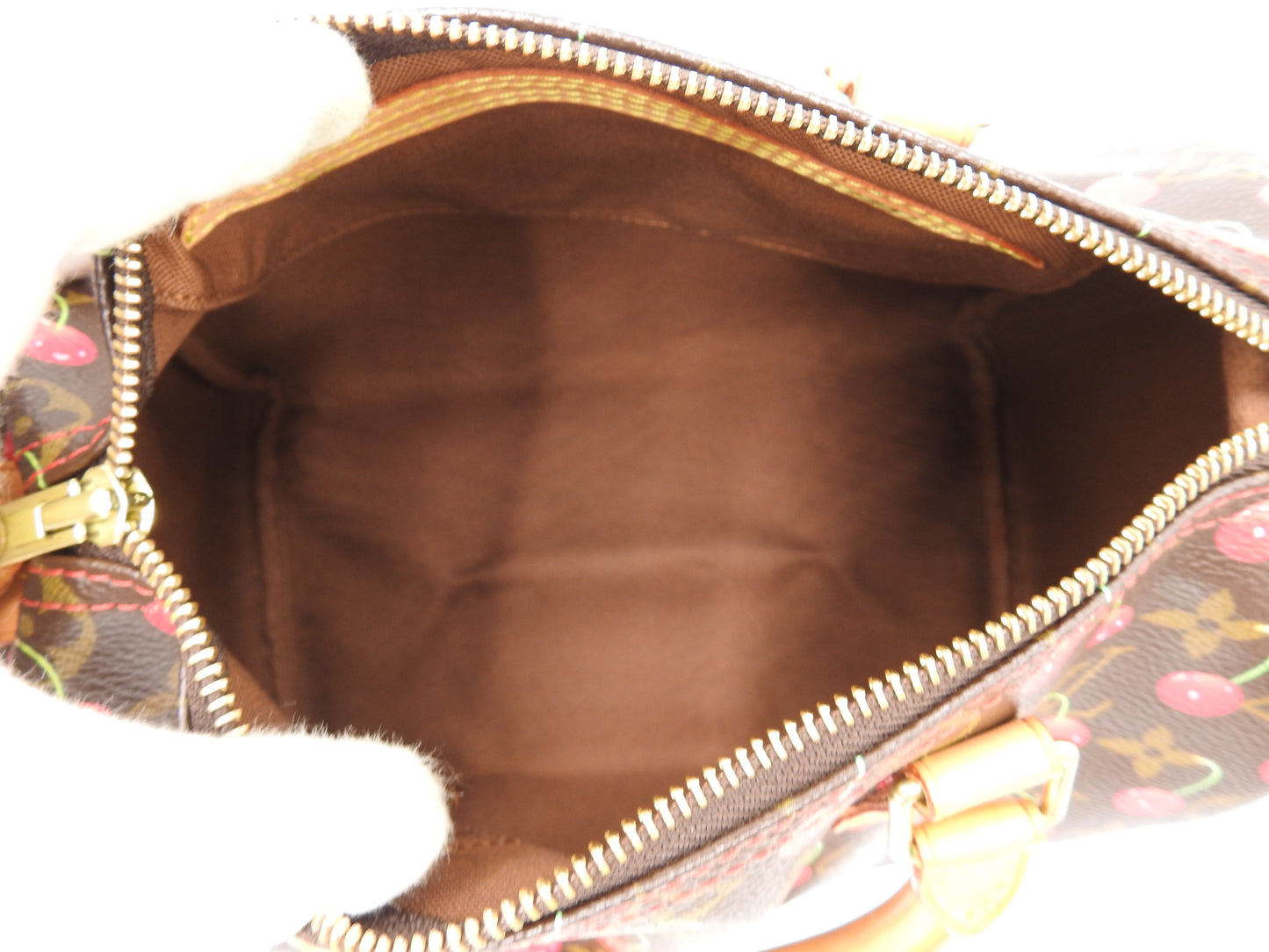 LOUIS VUITTON Monogram Cherry Speedy 25 Hand Bag Boston Bag Canvas M95009