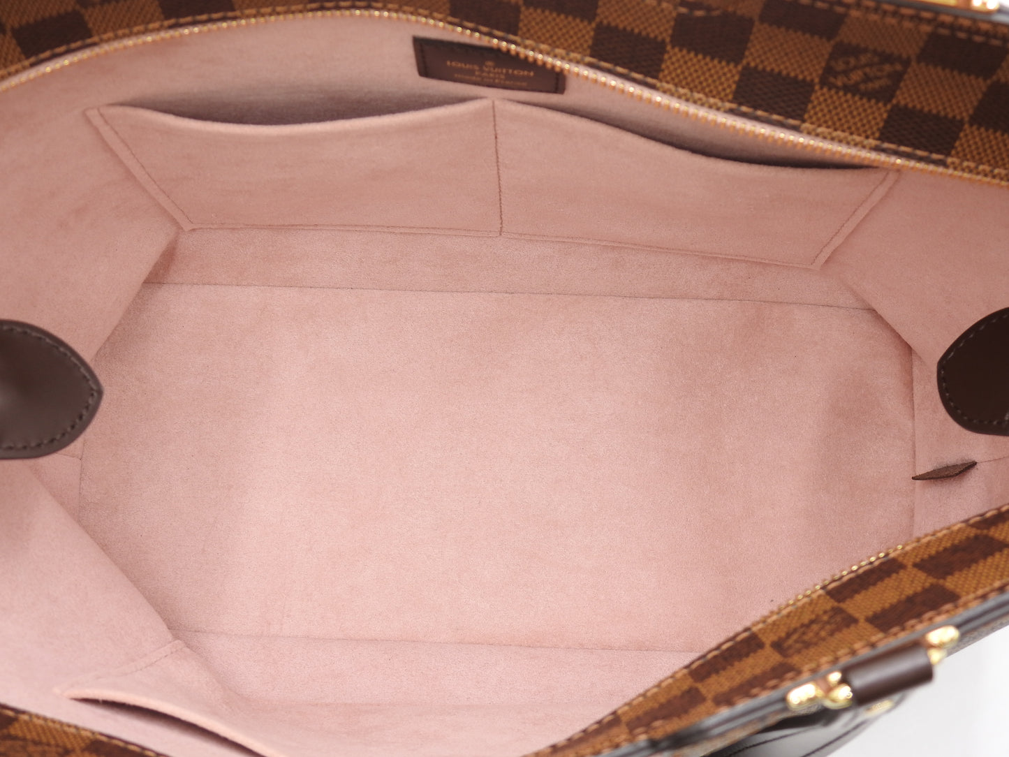 LOUIS VUITTON Jersey Shoulder Hand Bag Damier Ebene Magnolia Pink N44041
