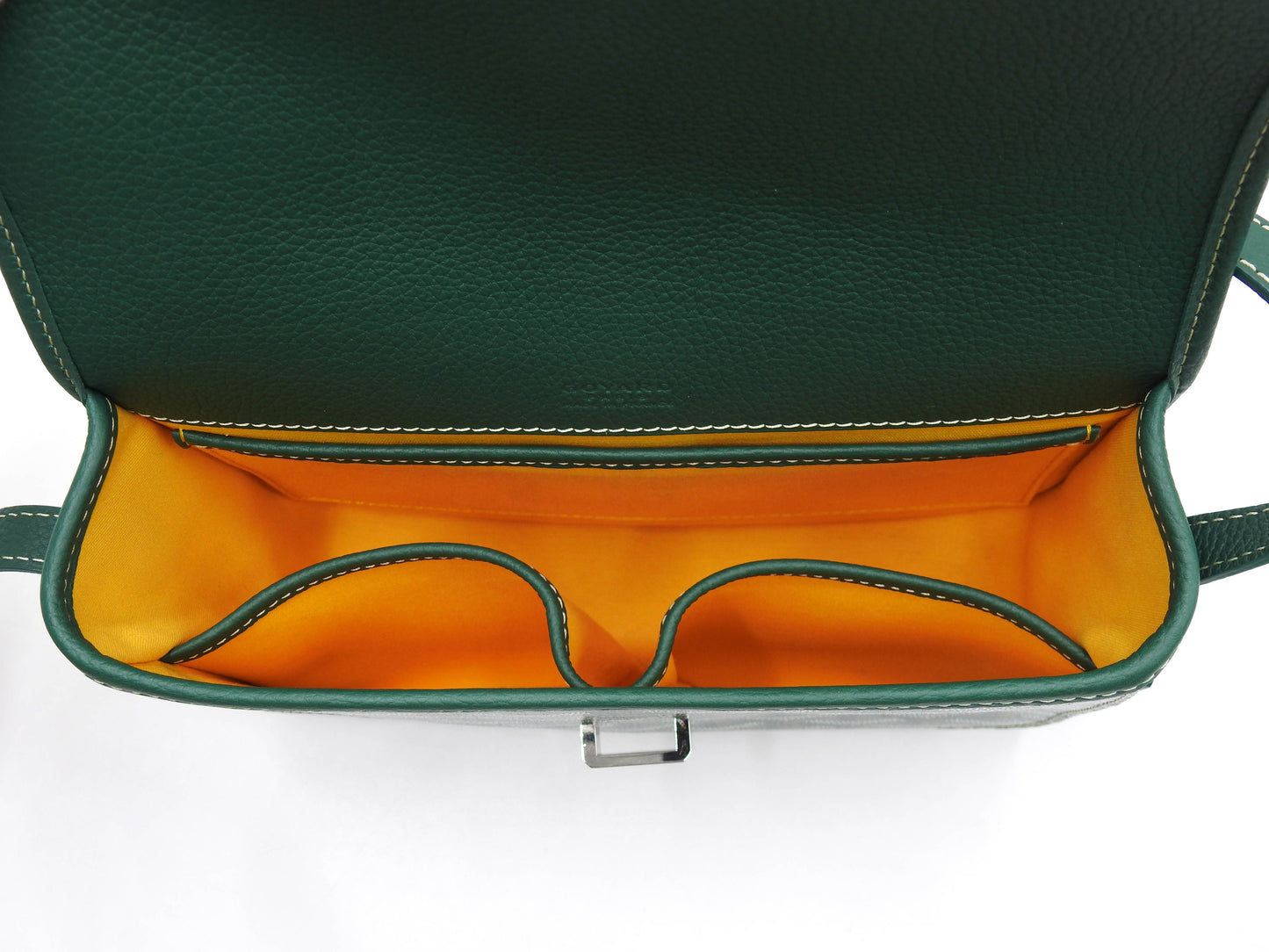GOYARD Belvedere PM Shoulder Bag PVC Canvas Leather Green