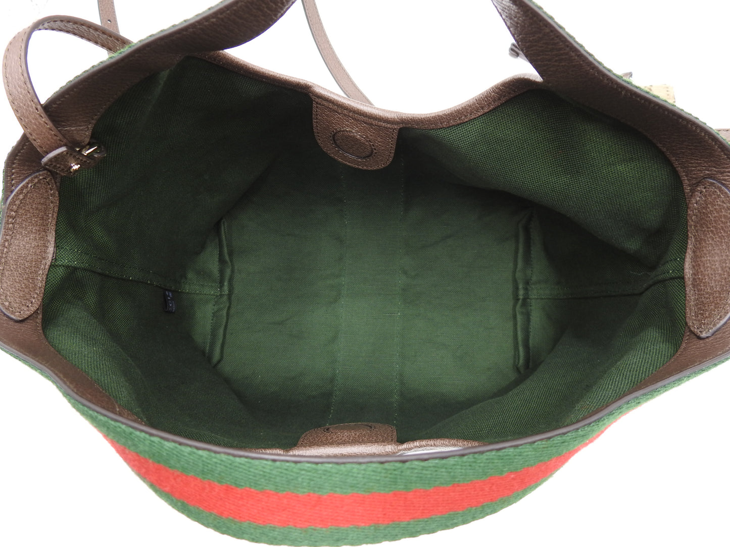 GUCCI GG Canvas Giglio Small Hobo Tote Shoulder Bag Beige Brown 860845