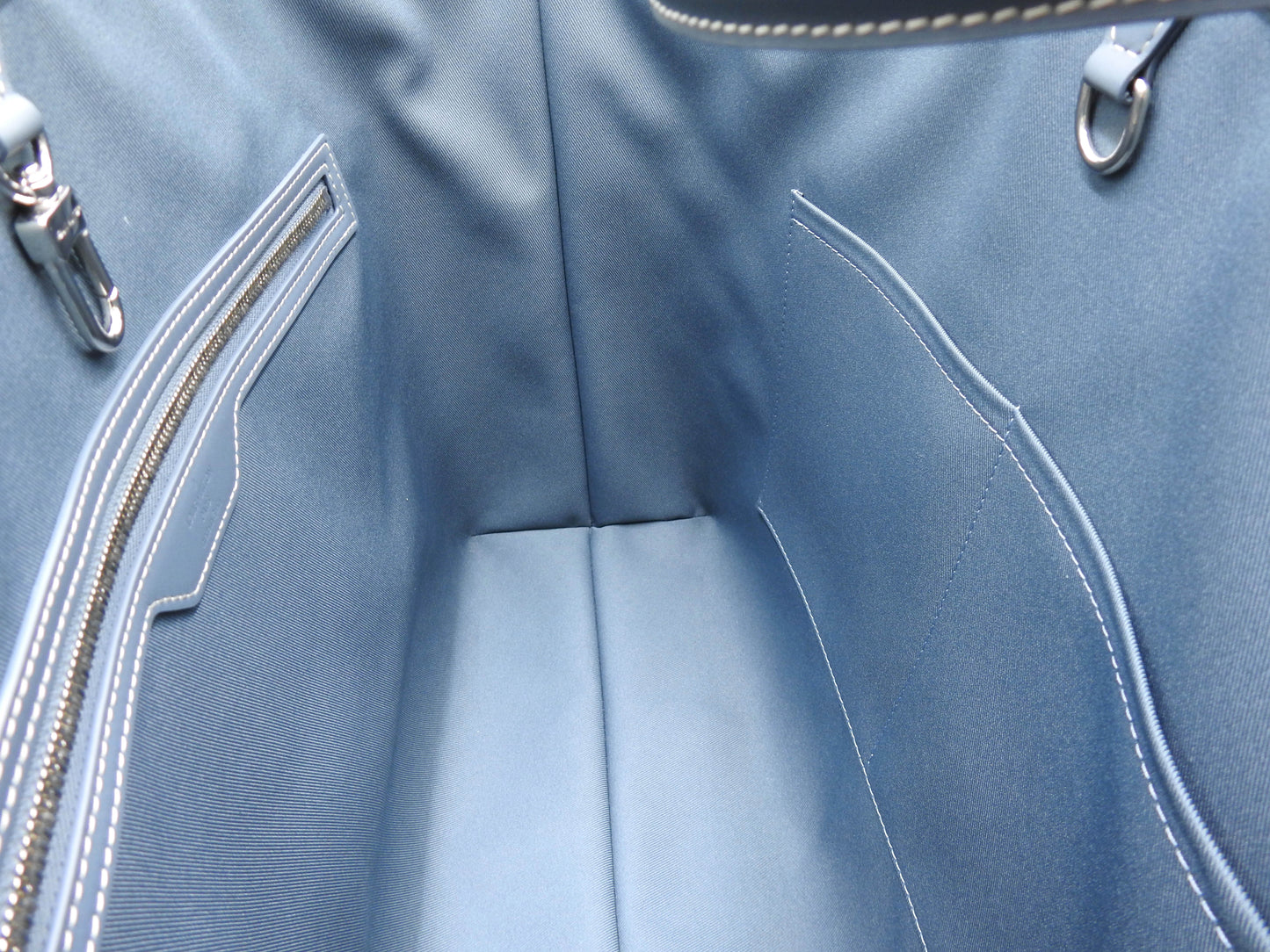 LOUIS VUITTON Monogram Denim Weekend NM Shoulder Tote Bag Canvas M22537